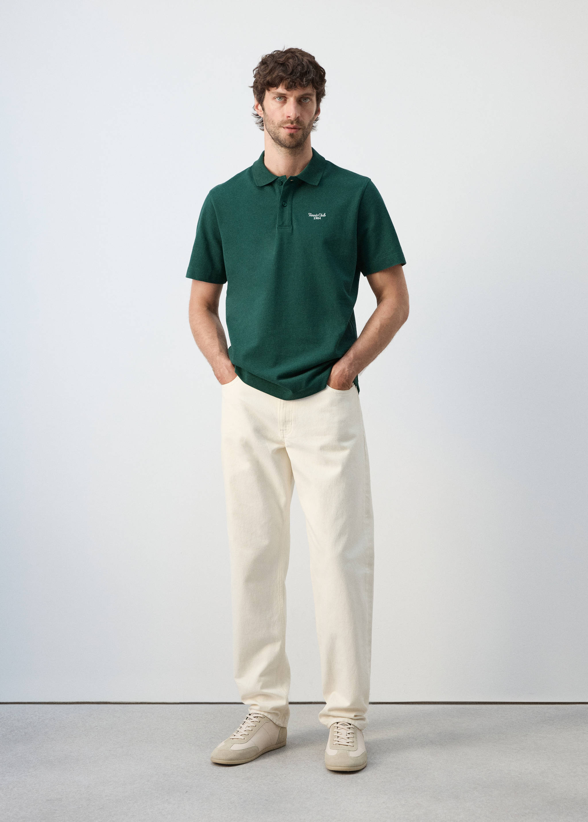 Поло 100% хлопок с вышивкой - Общий план