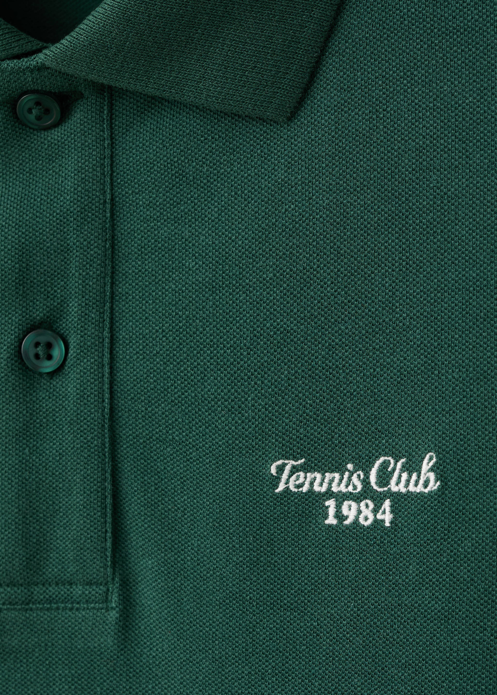 100% embroidered cotton polo shirt - Details of the article 8