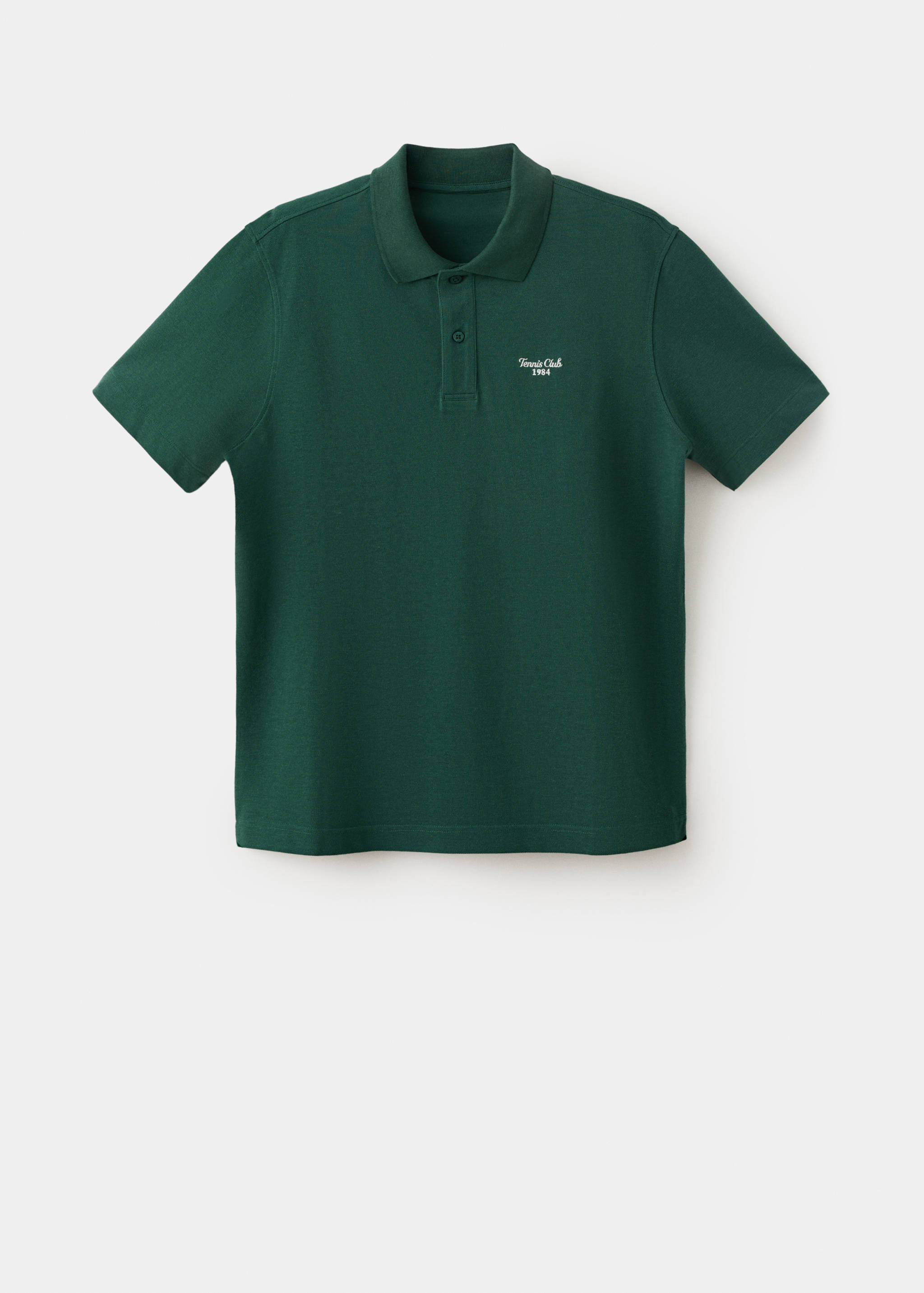 100% embroidered cotton polo shirt - Article without model