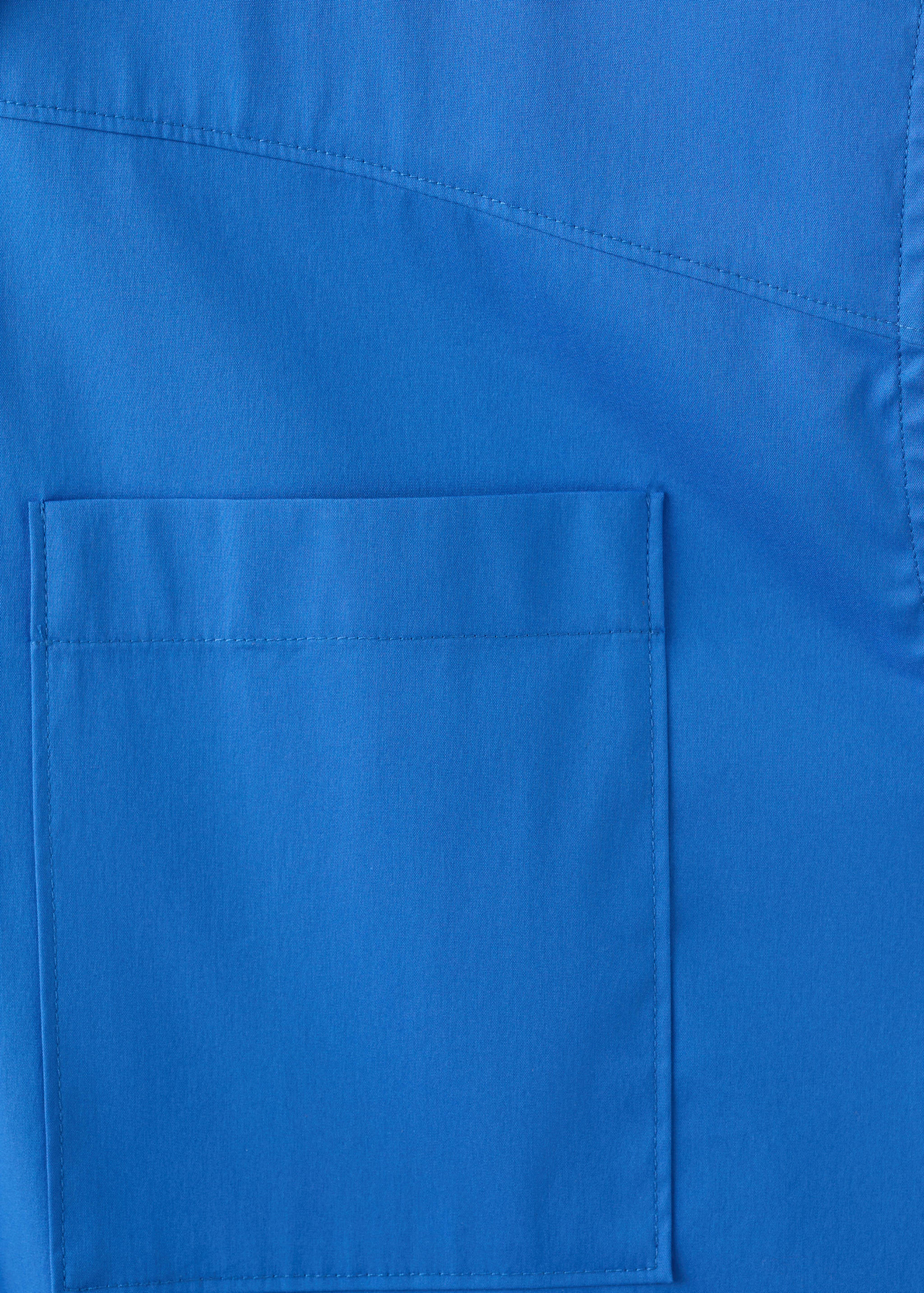 Sleeveless poplin shirt - Details of the article 0
