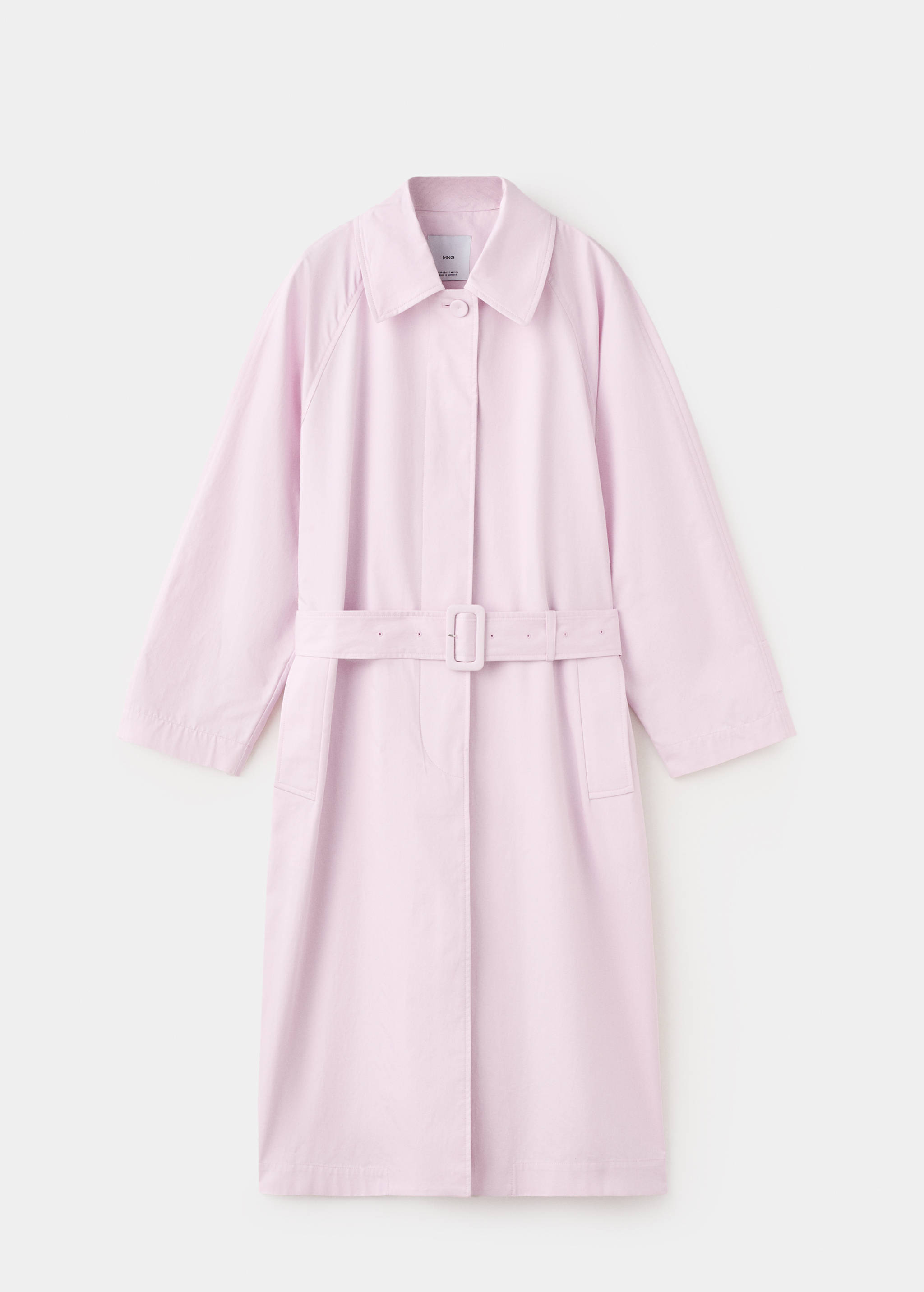 Long trench coat with belt - Article without model