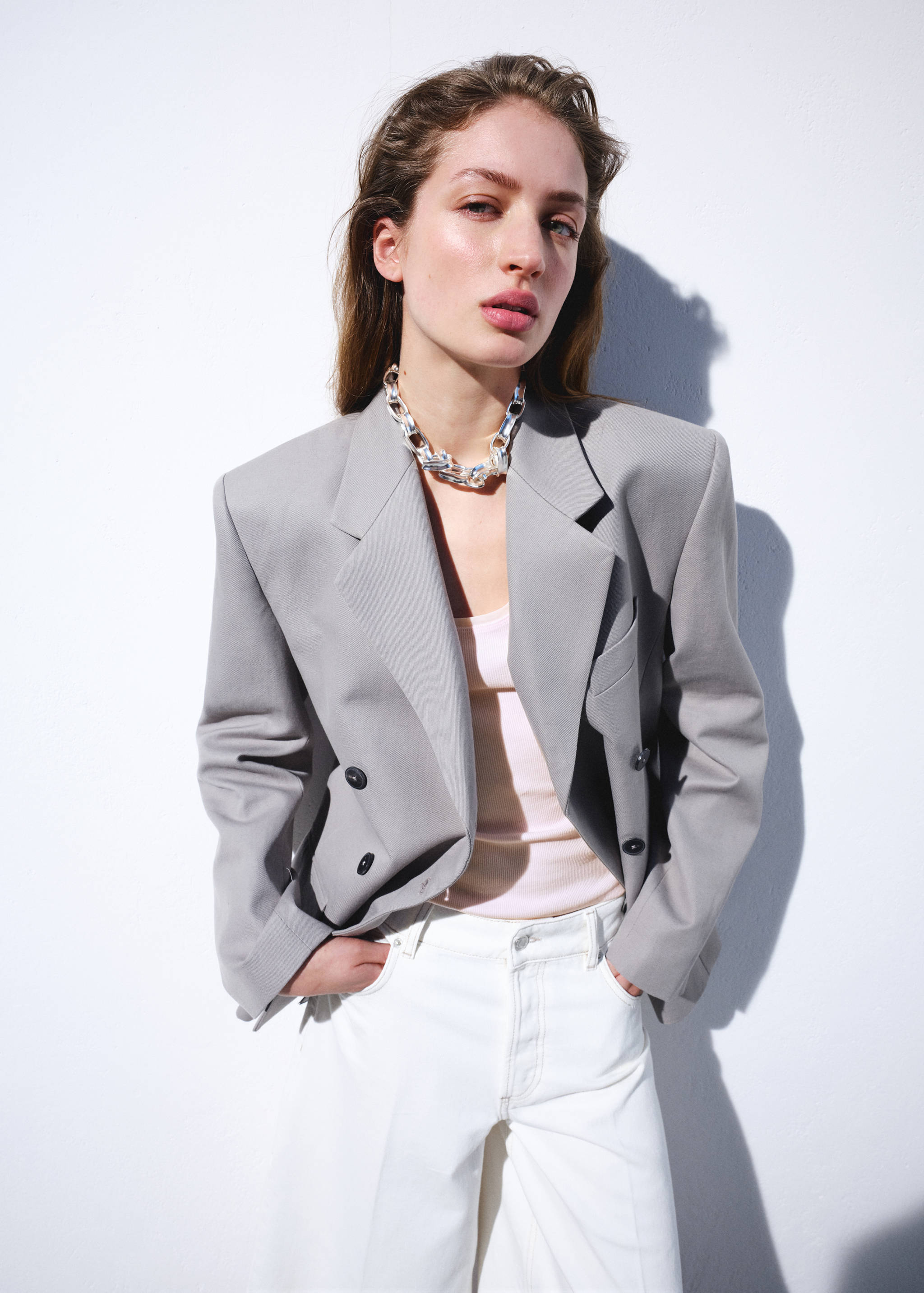 Ribbed cotton top - Details of the article 6