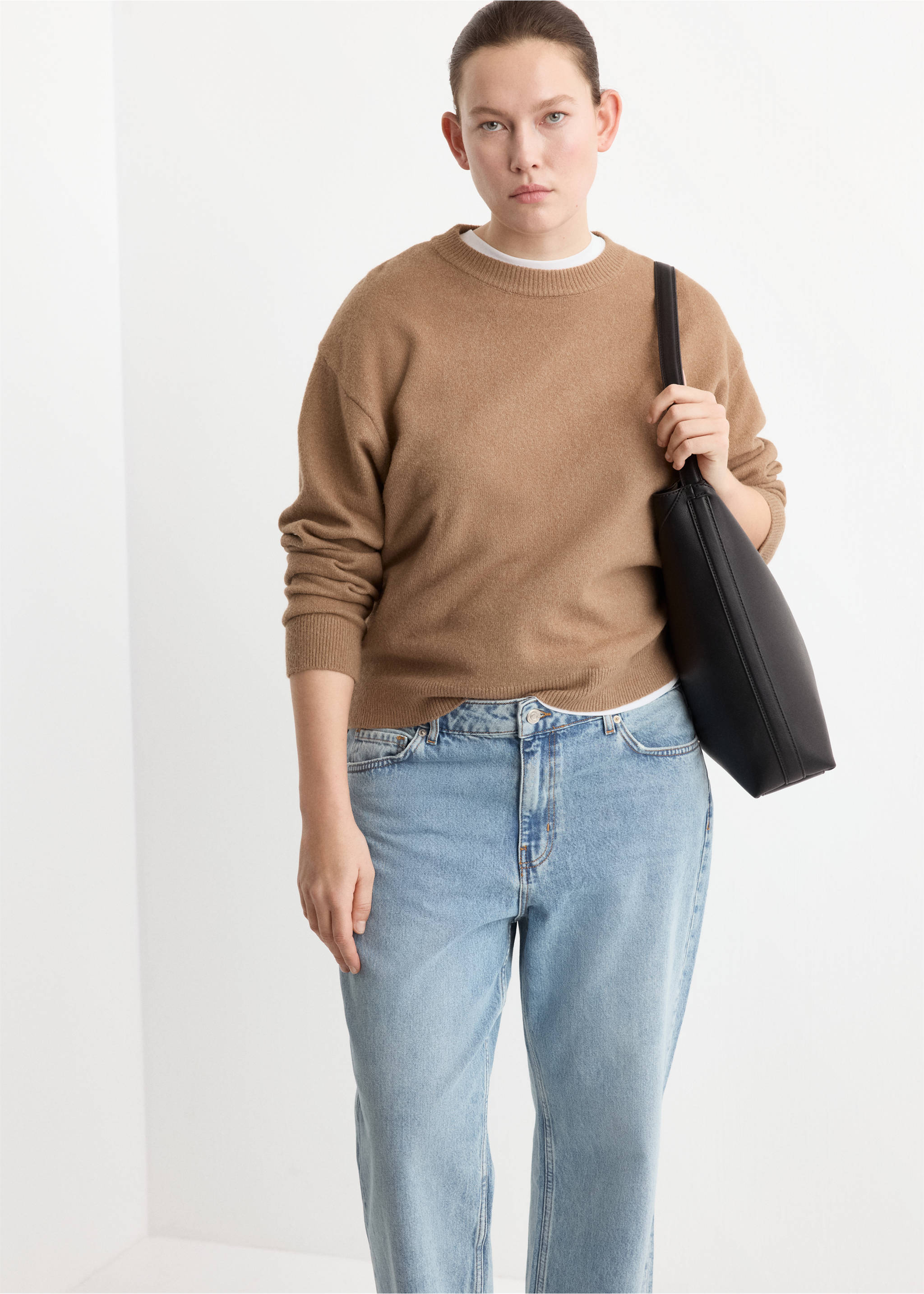 Egyenes farmer középmagas derékkal - A termék adatai 5, Közepes kék. Ref: 27097891-00.