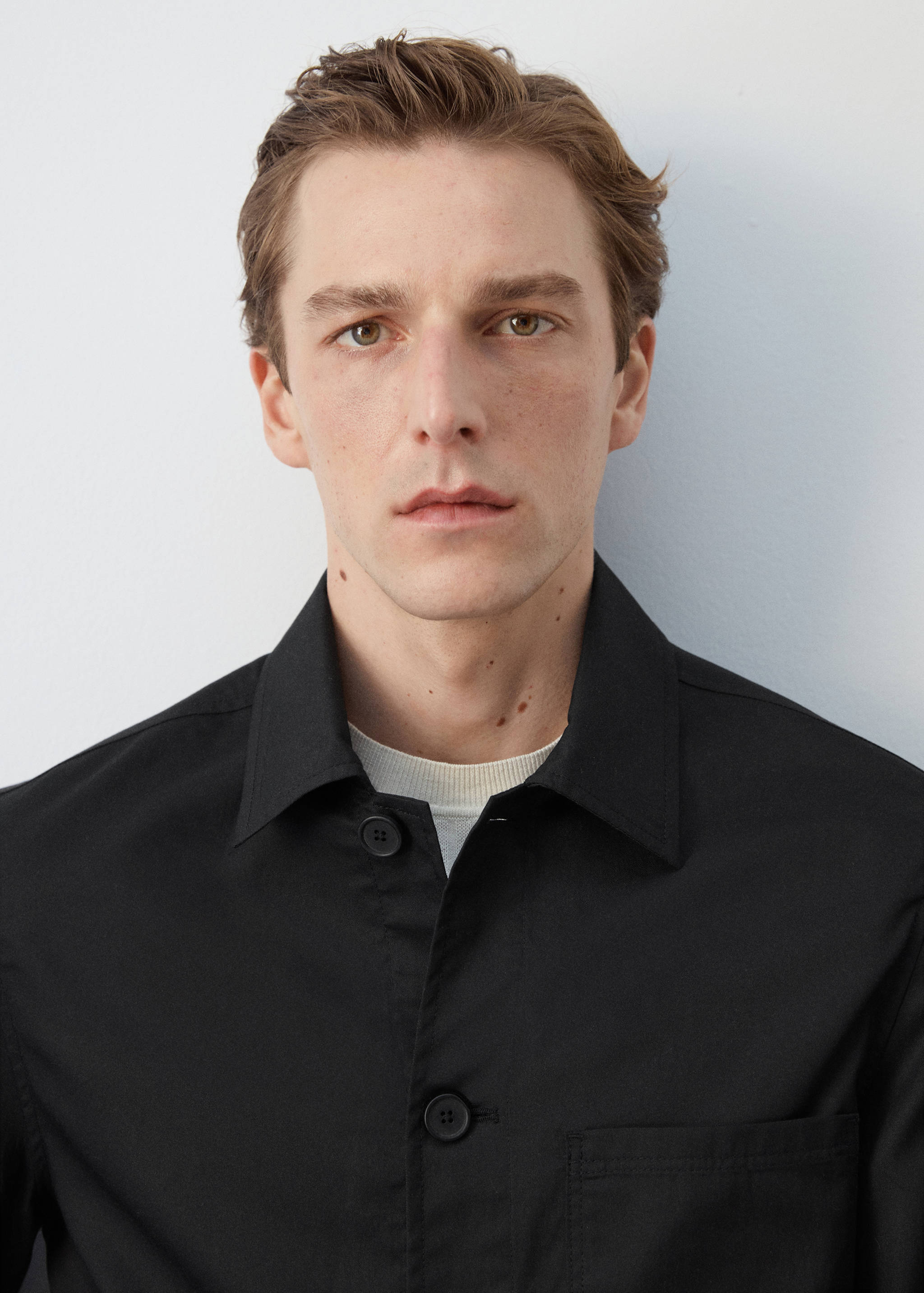 Lyocell cotton jacket with pockets - Details of the article 1