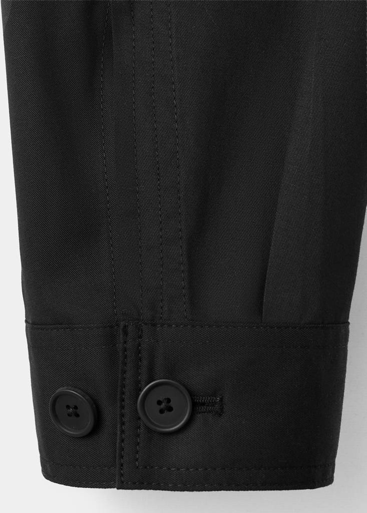 Lyocell cotton jacket with pockets — Black
