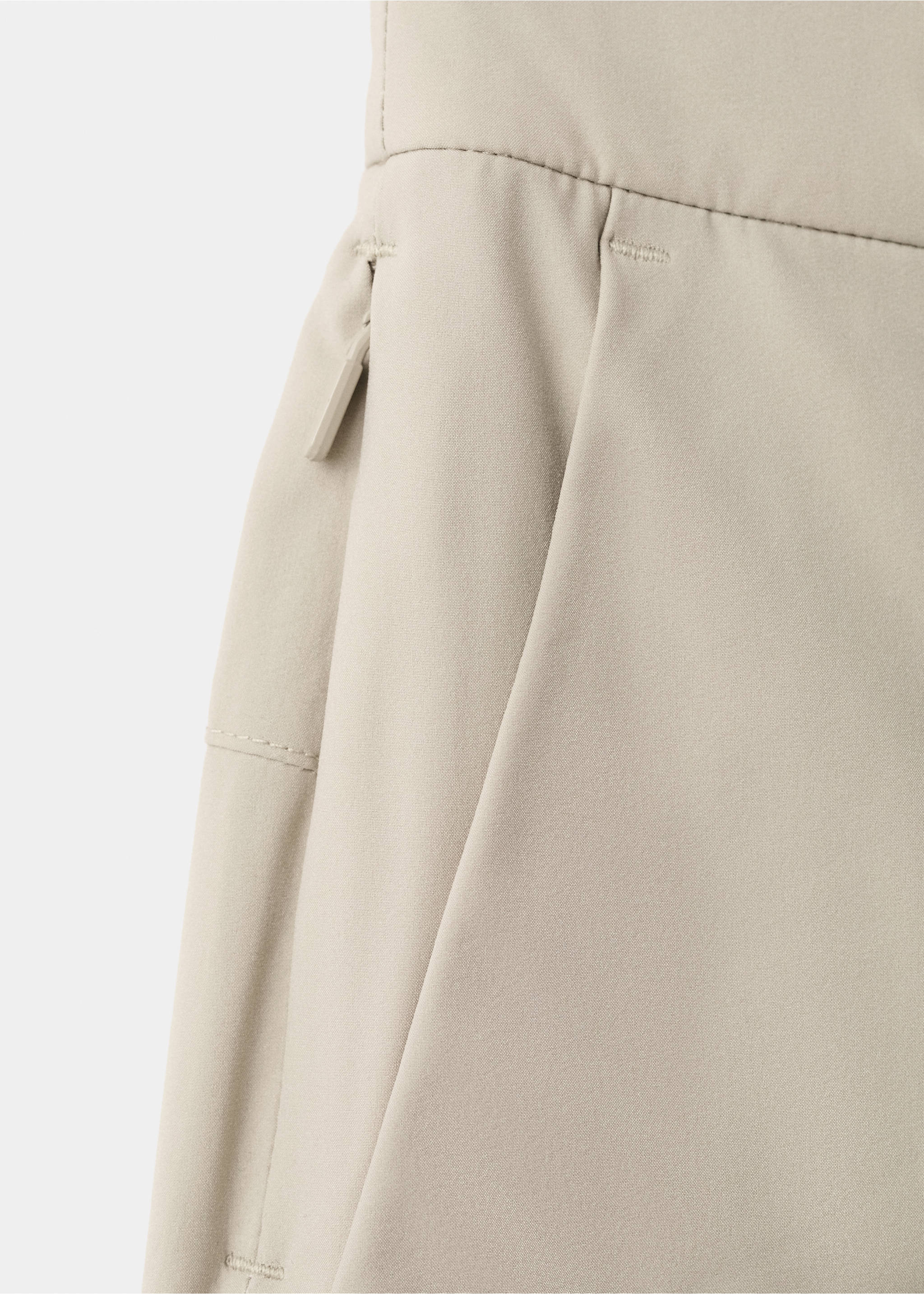 Pantalons slim fit repel·lents a l'aigua - Detall de l'article 8, Beige. Ref: 27097893-00.