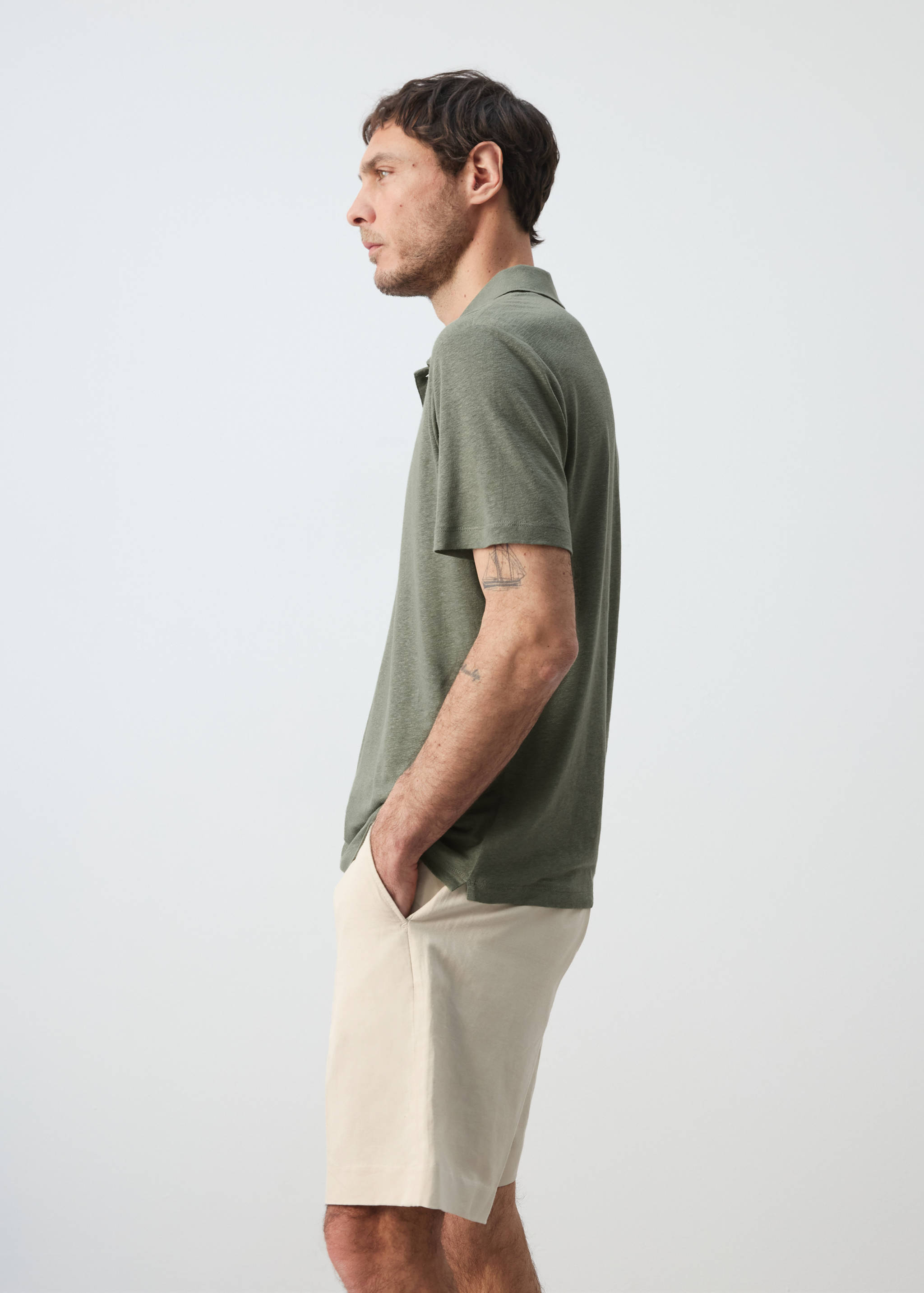 Polo lin slim-fit - Détail de l'article 6