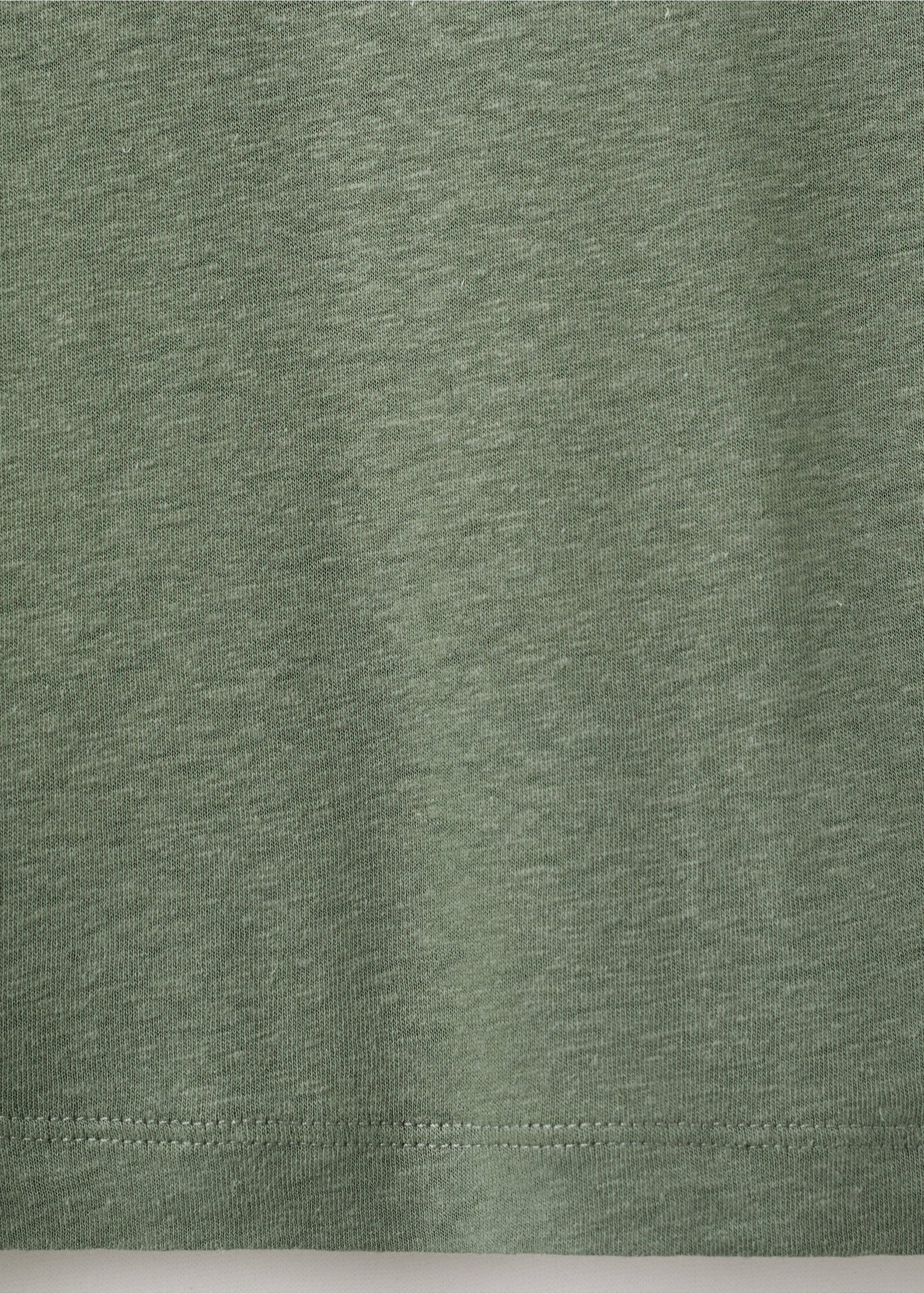 Polo lin slim-fit - Détail de l'article 0, Vert forêt. Ref: 27097894-00.