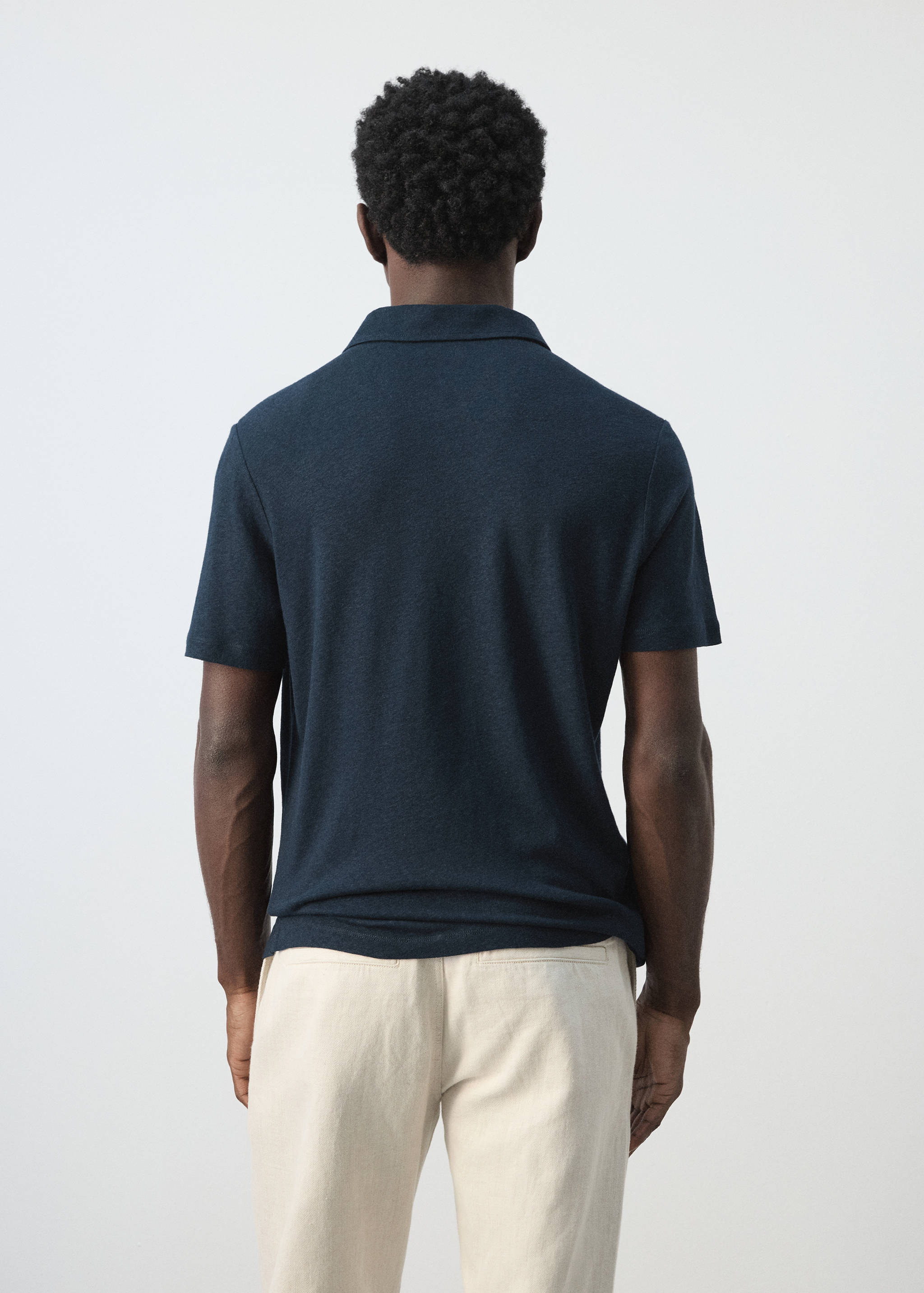 Polo lin slim-fit - Verso de l’article