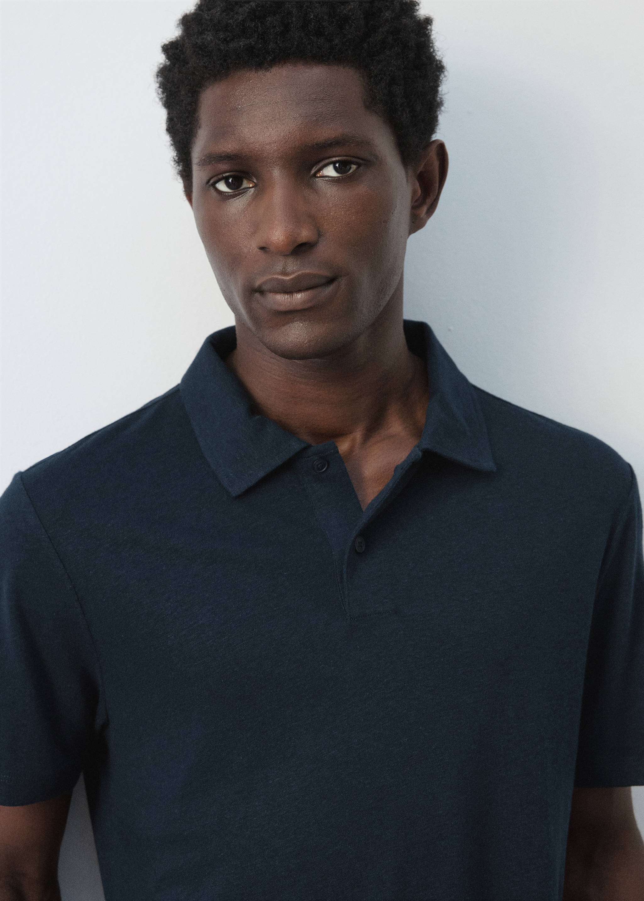 Polo lin slim-fit - Détail de l'article 1