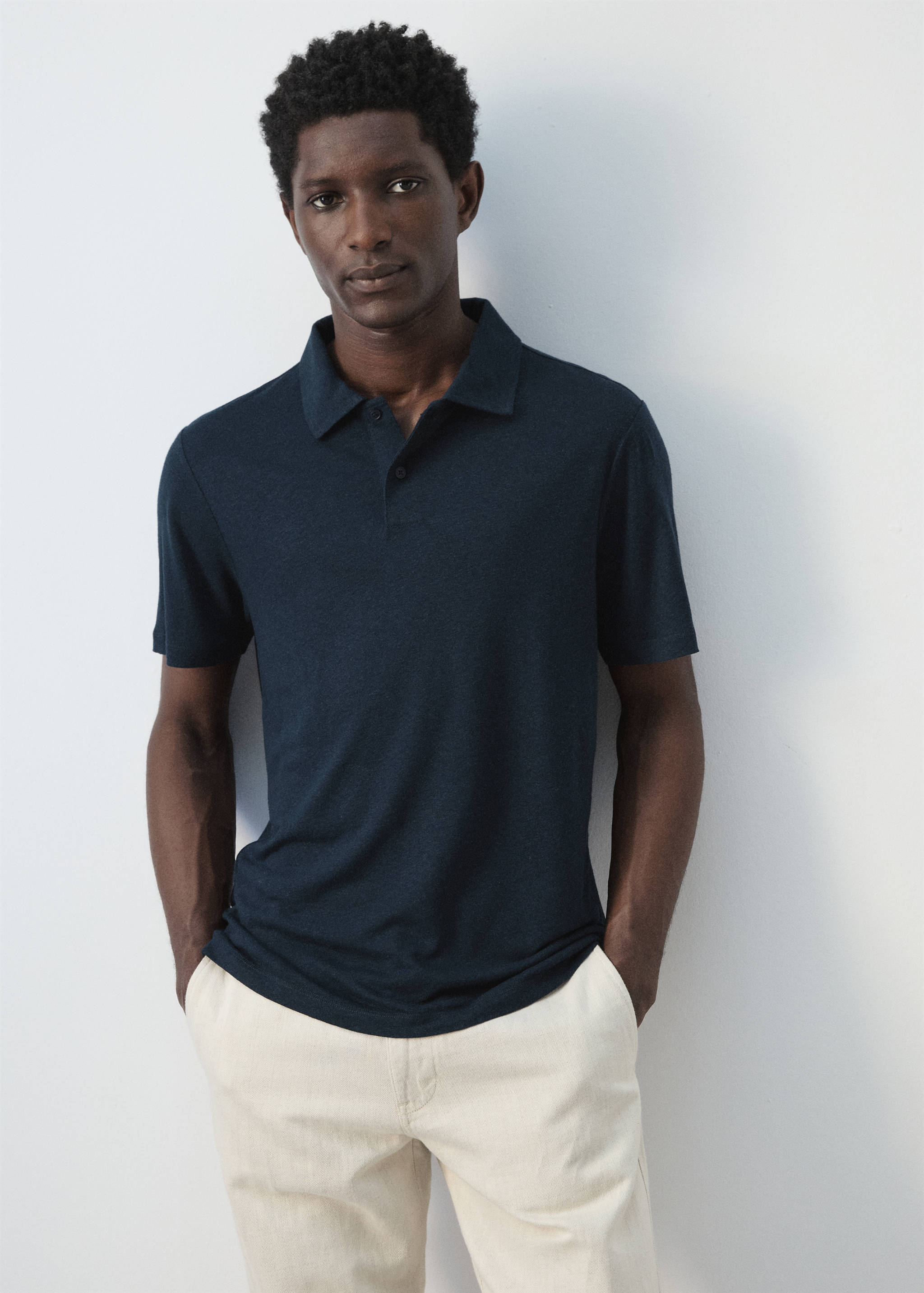 Polo lin slim-fit - Détail de l'article 6