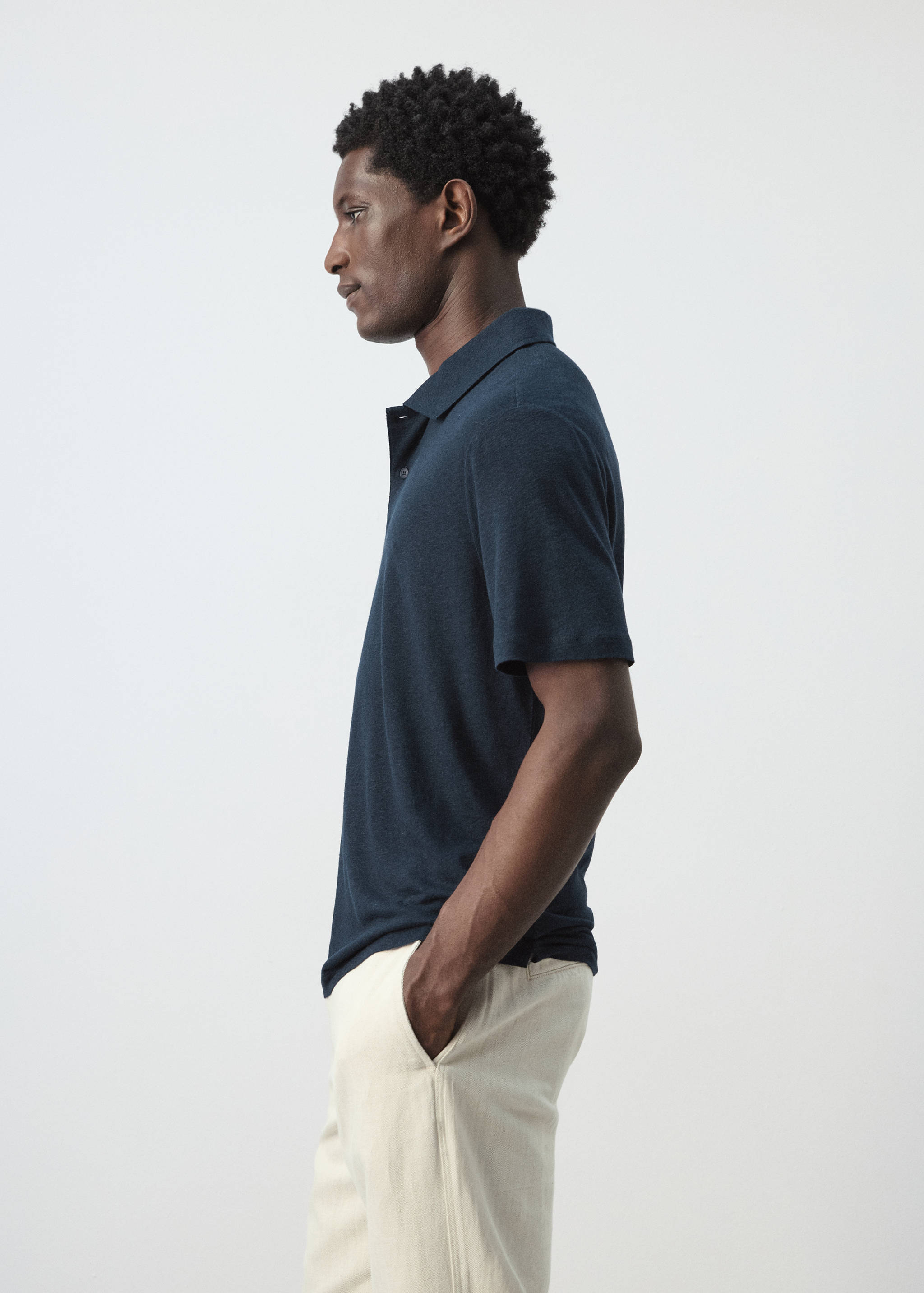 Polo lin slim-fit - Détail de l'article 2