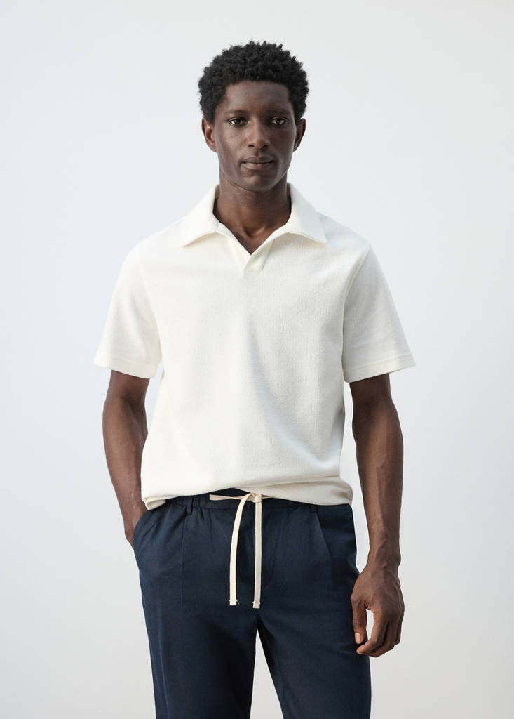 Polo textura regular fit