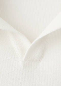Regular-fit textured polo shirt — White 7