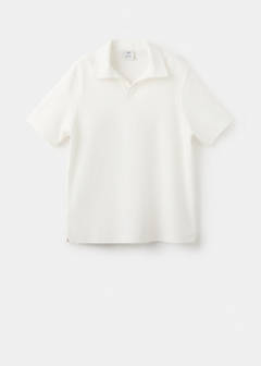 Regular-fit textured polo shirt — White 6