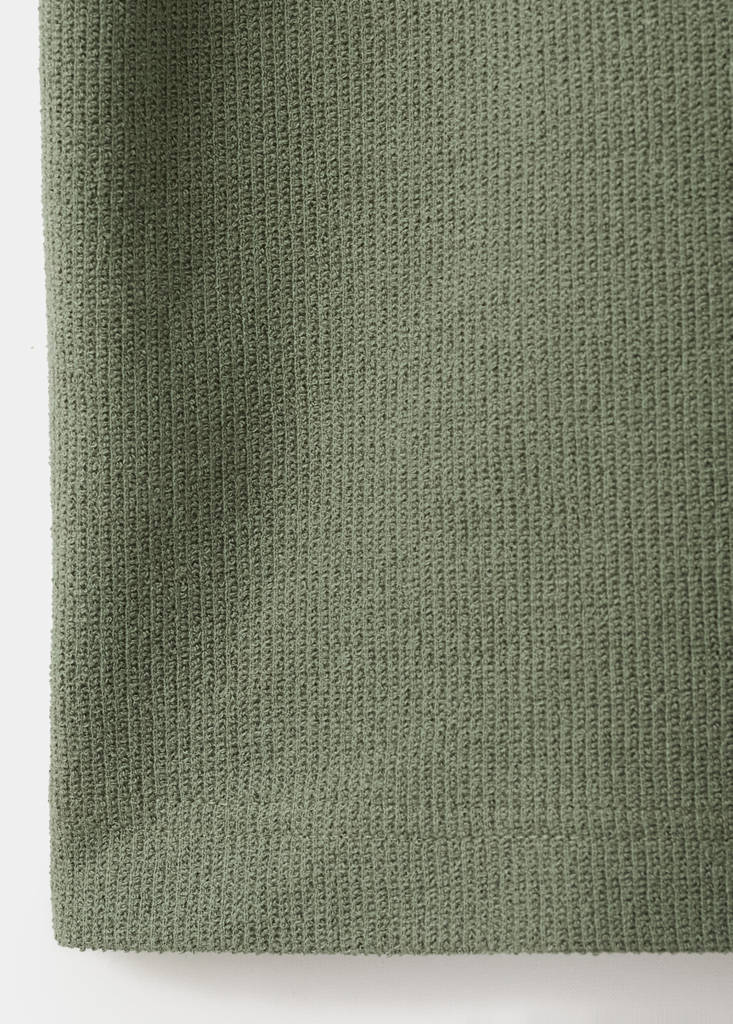 Regular-fit textured polo shirt — Forest Green