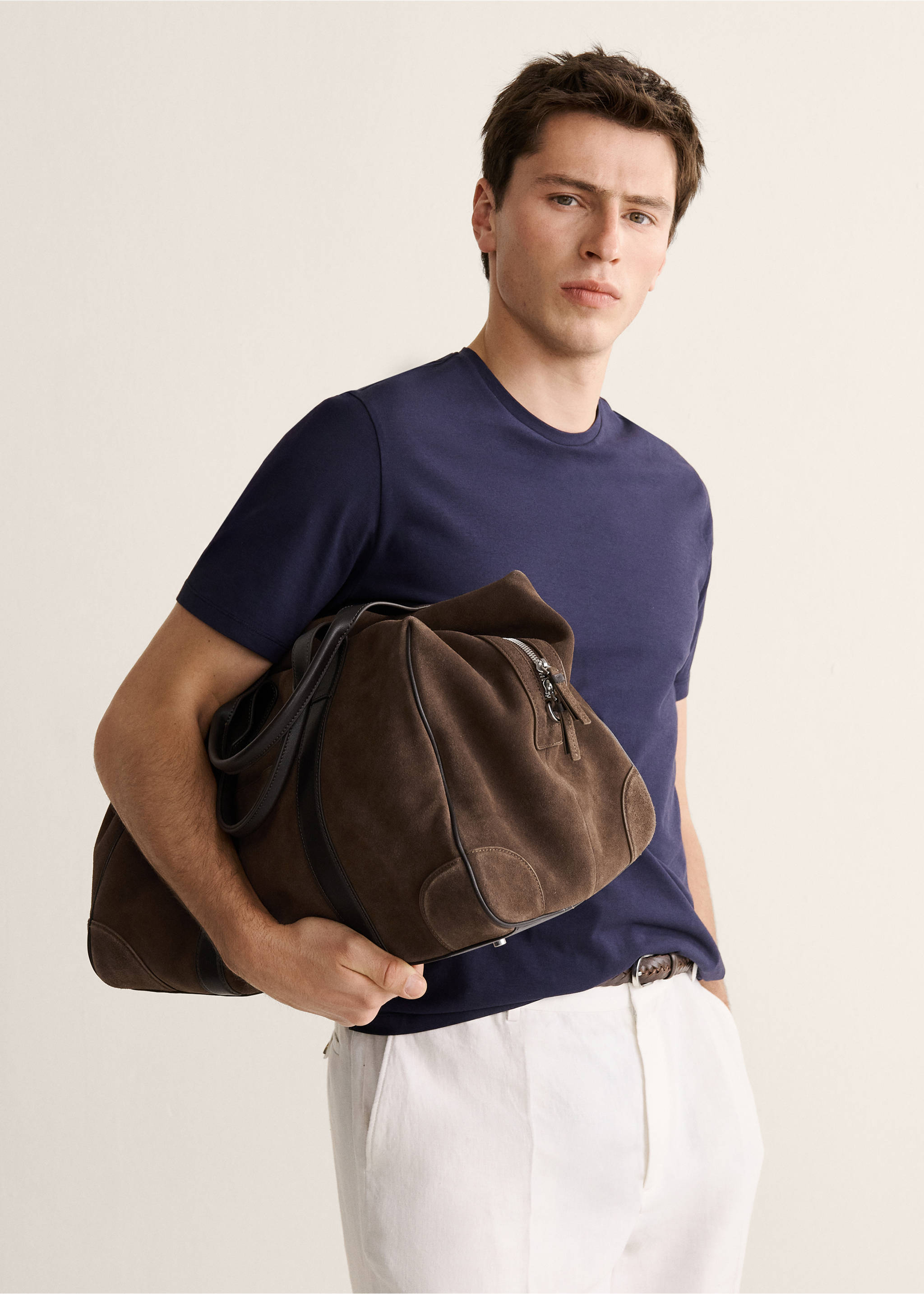 Backpack with faux-leather details - General plane, Brown. Ref: 27097897-00.