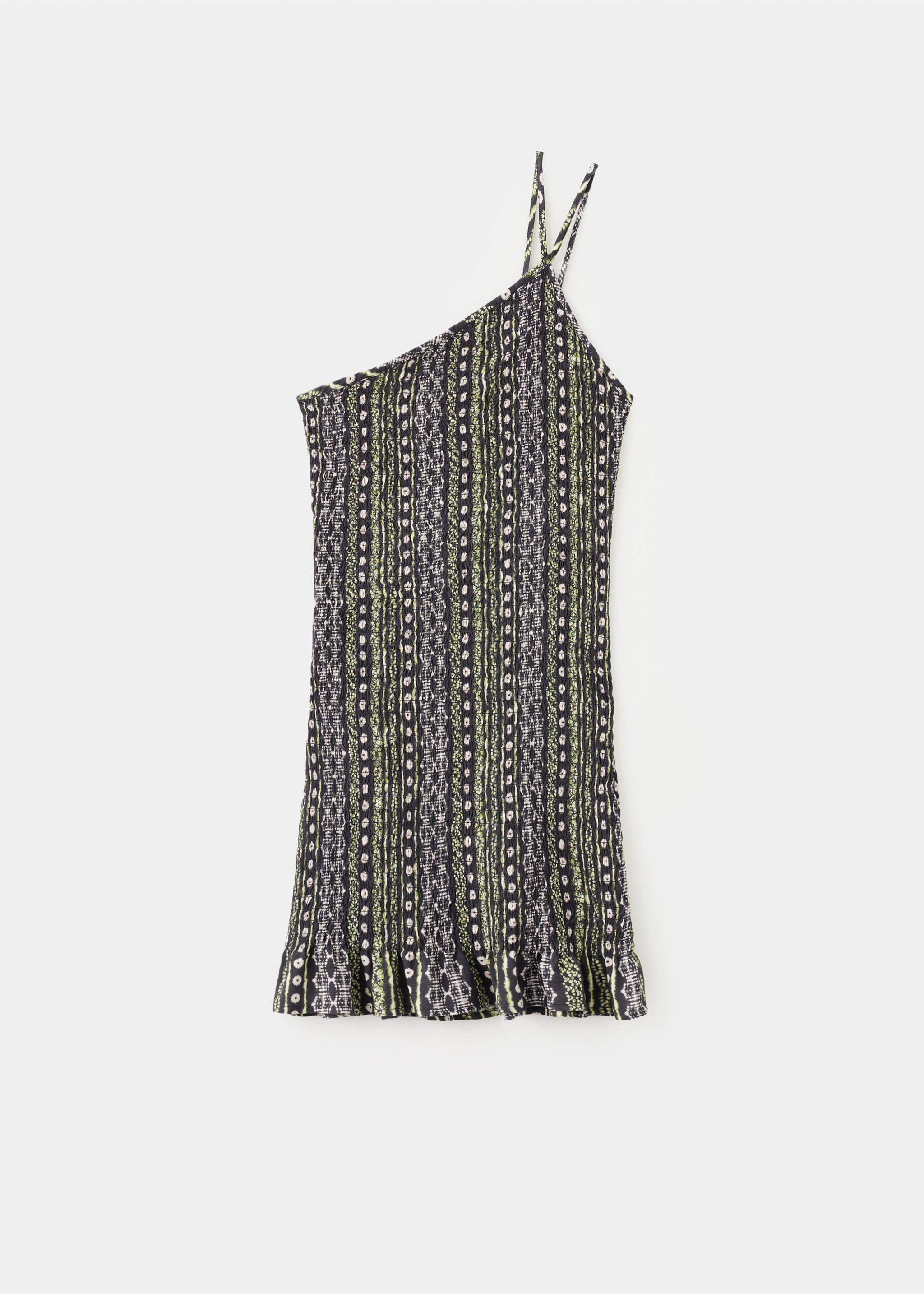 Printed asymmetrical dress - Article without model