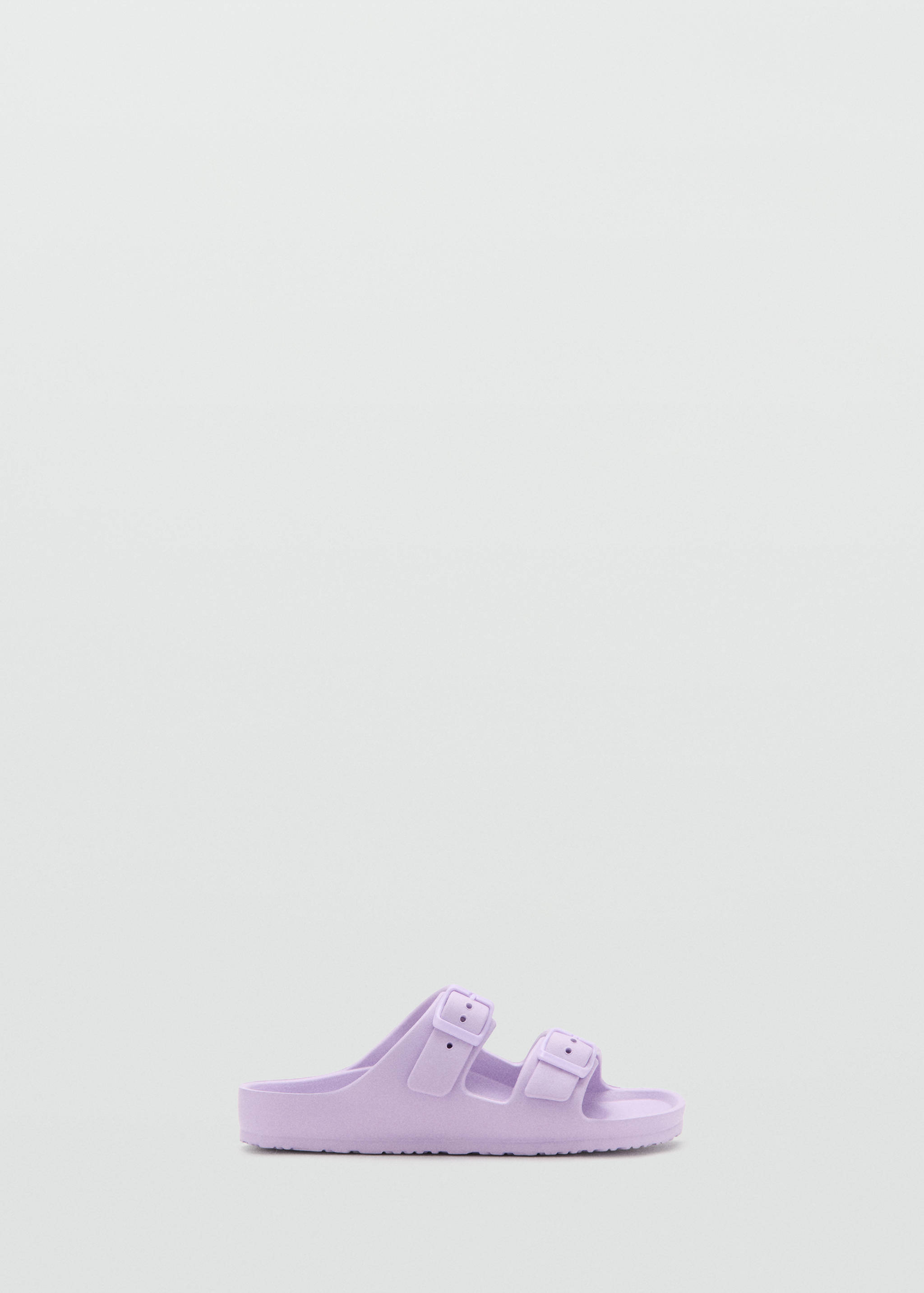 Rubberised buckle sandals - Article without model
