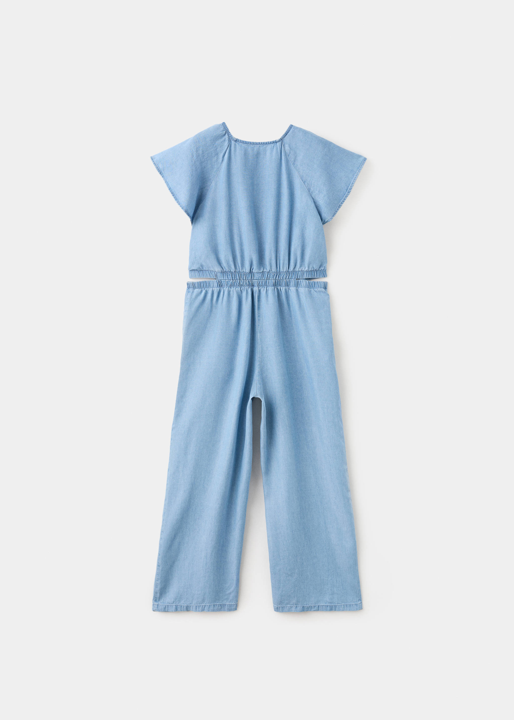 Lyocell jumpsuit with slit details - Reverse of the article