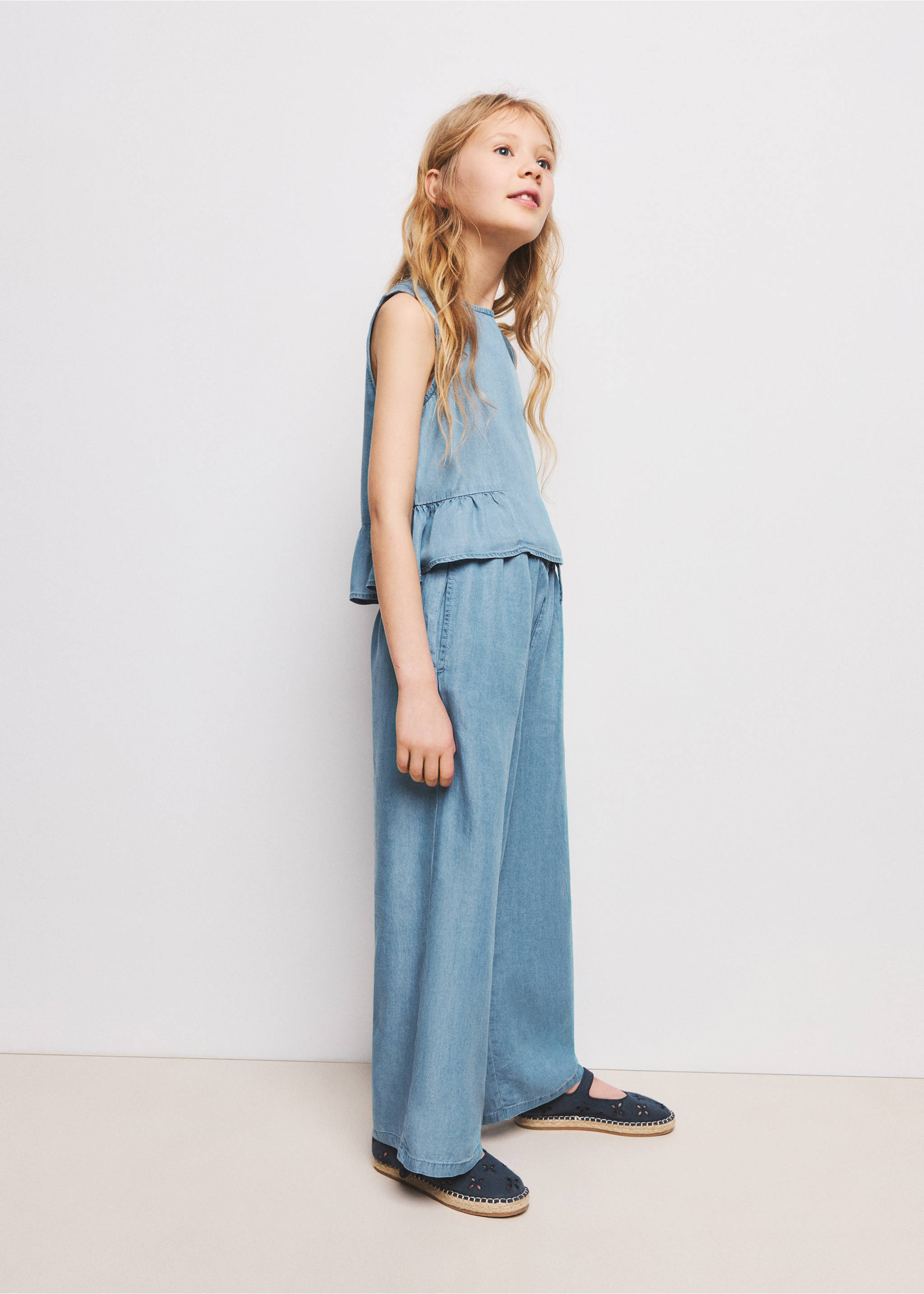 Lyocell denim blouse - General plane, Medium Blue. Ref: 27097903-00.