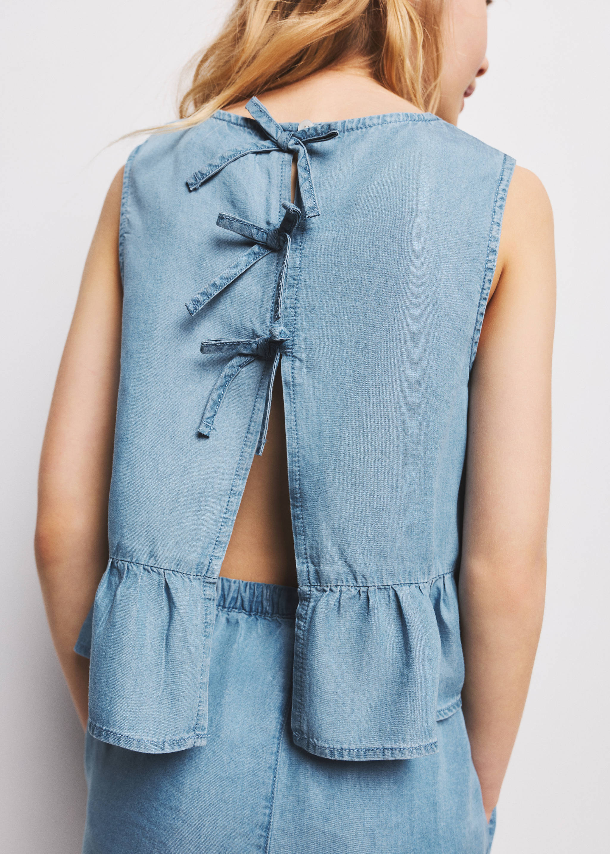 Lyocell denim blouse - Medium plane