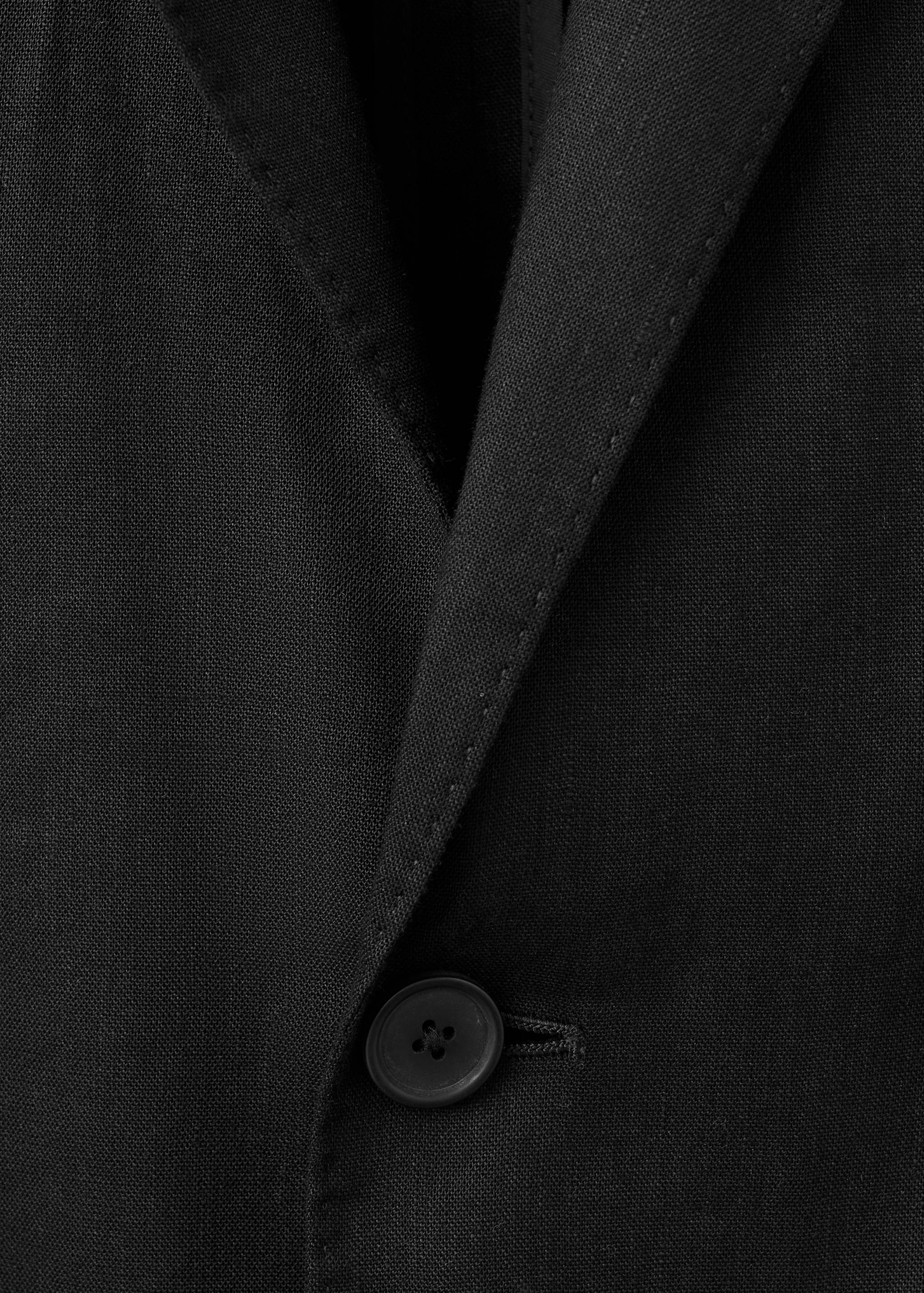 Veste costume slim-fit mélange de lin - Détail de l'article 8