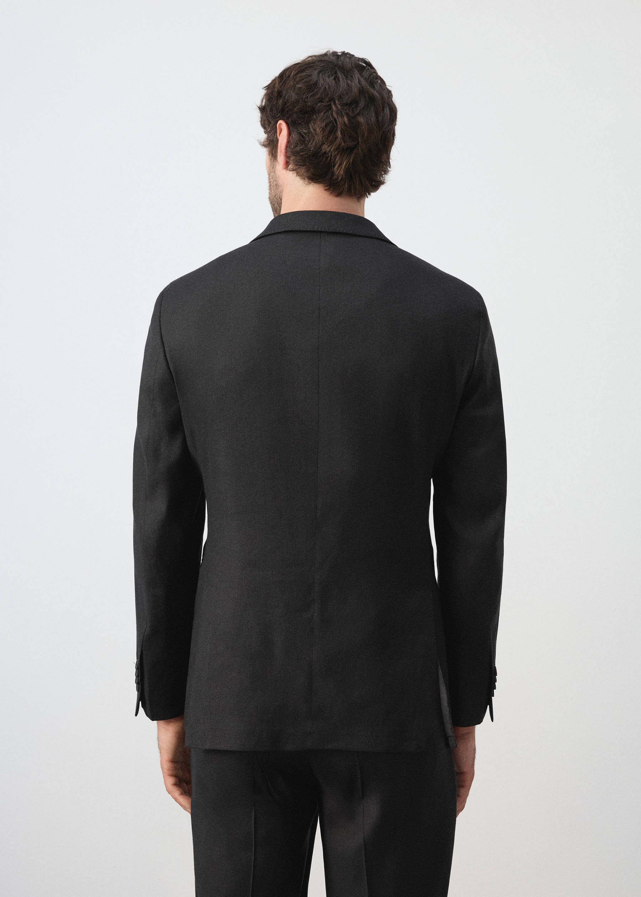 Blazer de costume Amalfi slim fit en mélange de lin - Verso de l’article