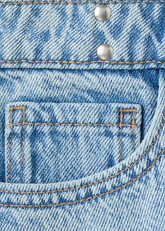 Studded denim skirt — Medium Blue 5