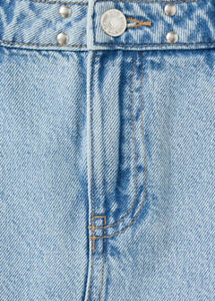 Studded denim skirt — Medium Blue 7
