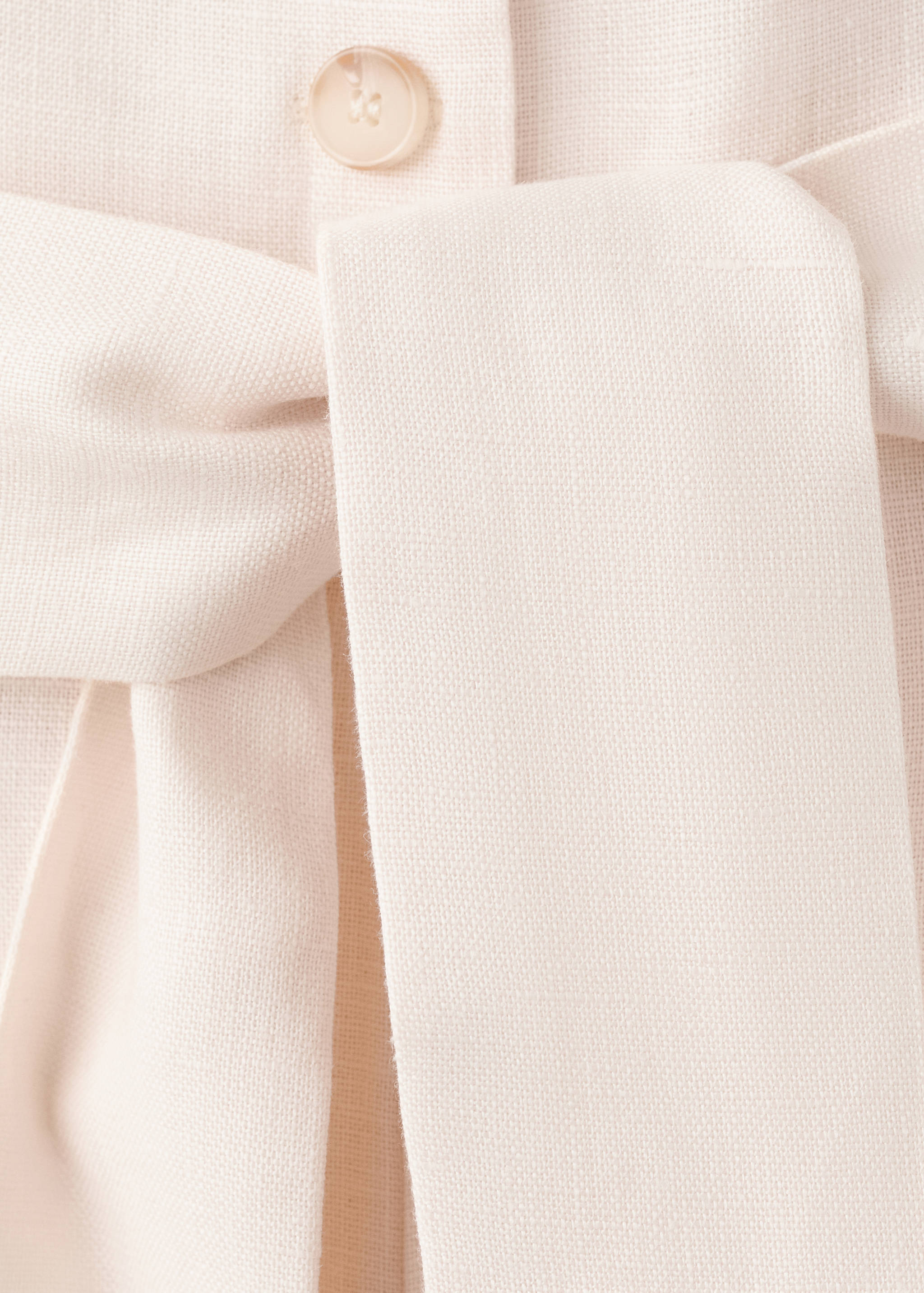 Belt linen jumpsuit - Details of the article 0