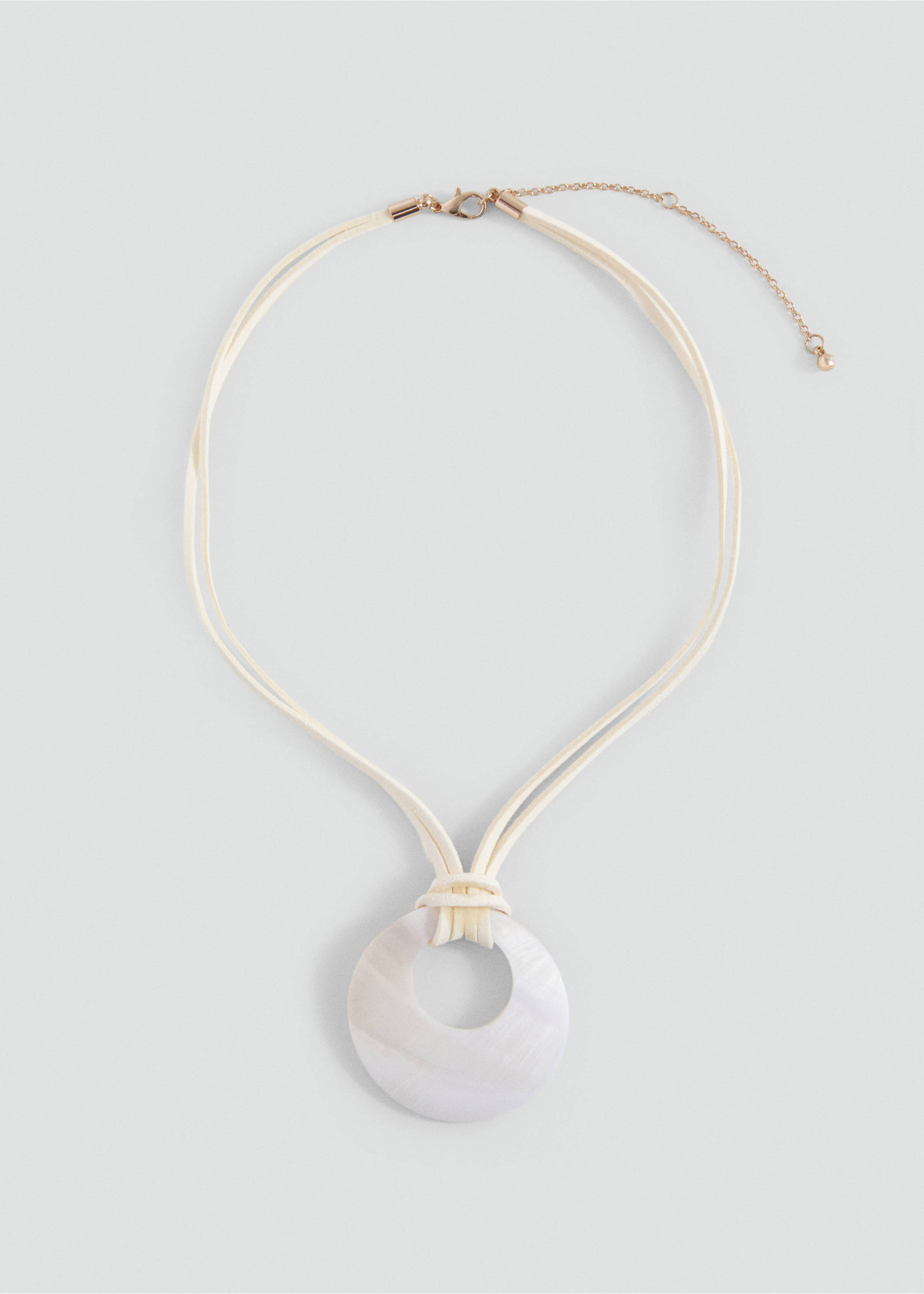 Collier cordon coquillage - Article sans modèle, Blanc. Ref: 27097918-00.