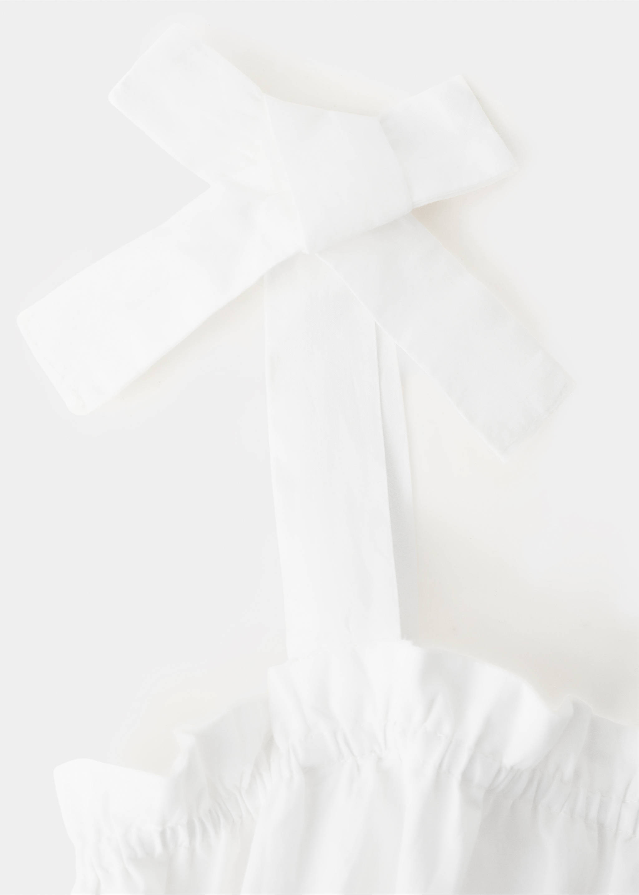 Cotton cut-out dress - Details of the article 0, White. Ref: 27097920-00.