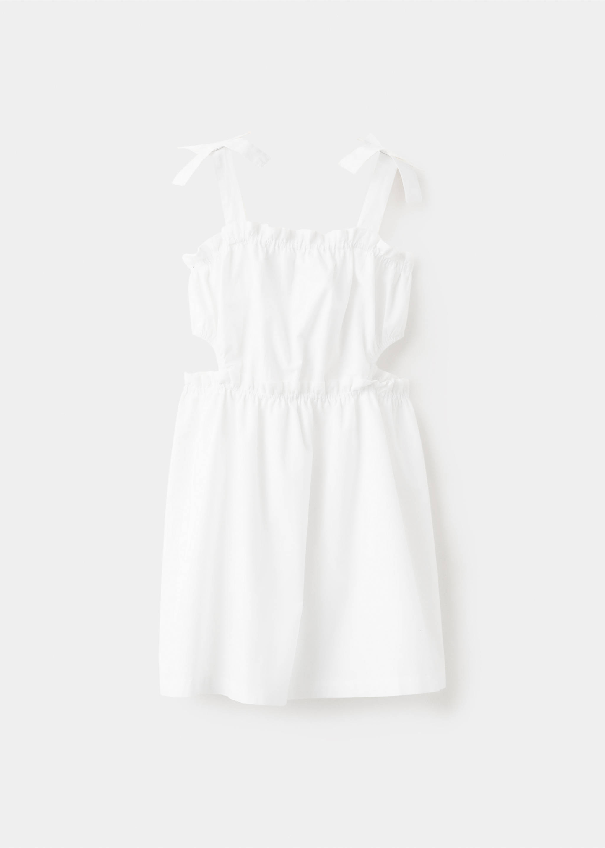Cotton cut-out dress - Article without model, White. Ref: 27097920-00.