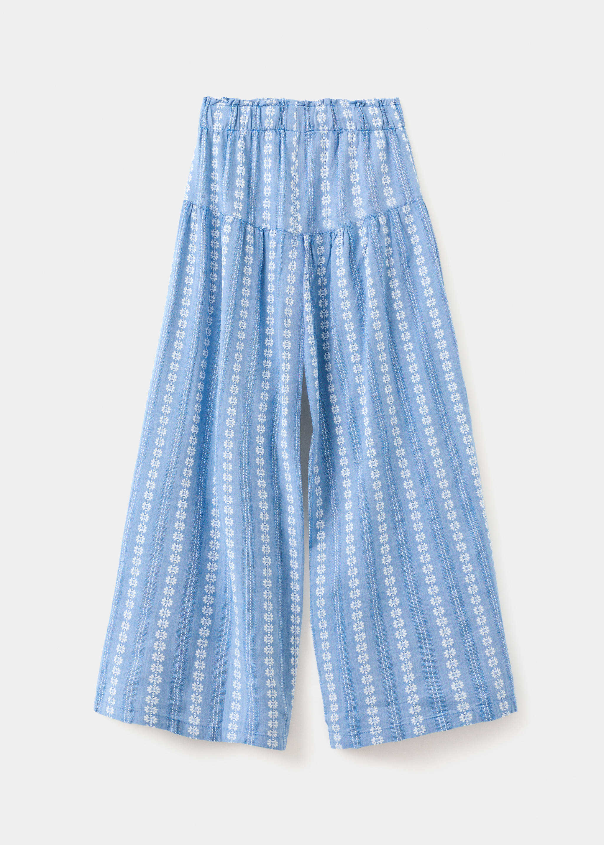 Printed culotte trousers - Reverse of the article