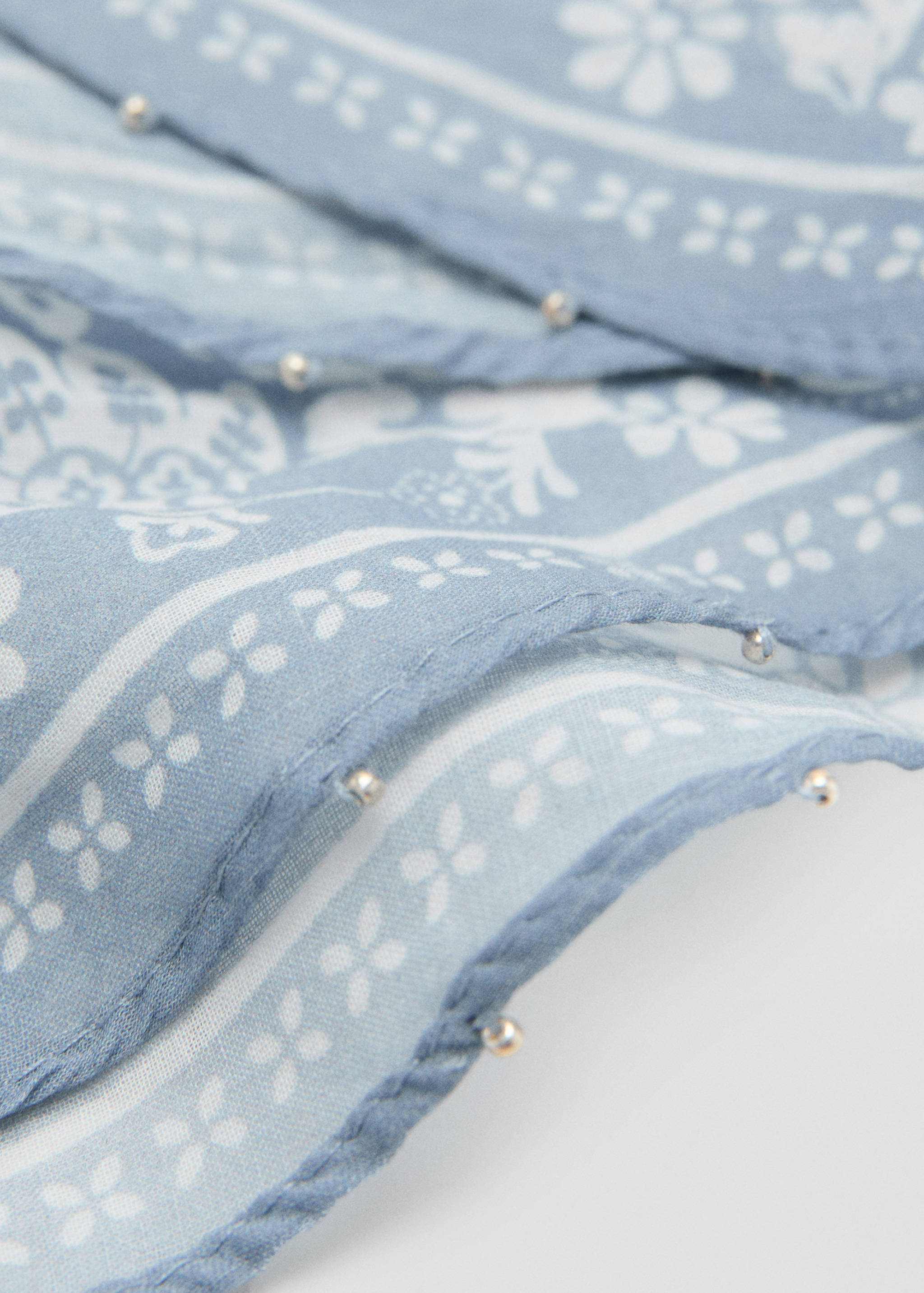 Printed bandana scarf - Medium plane