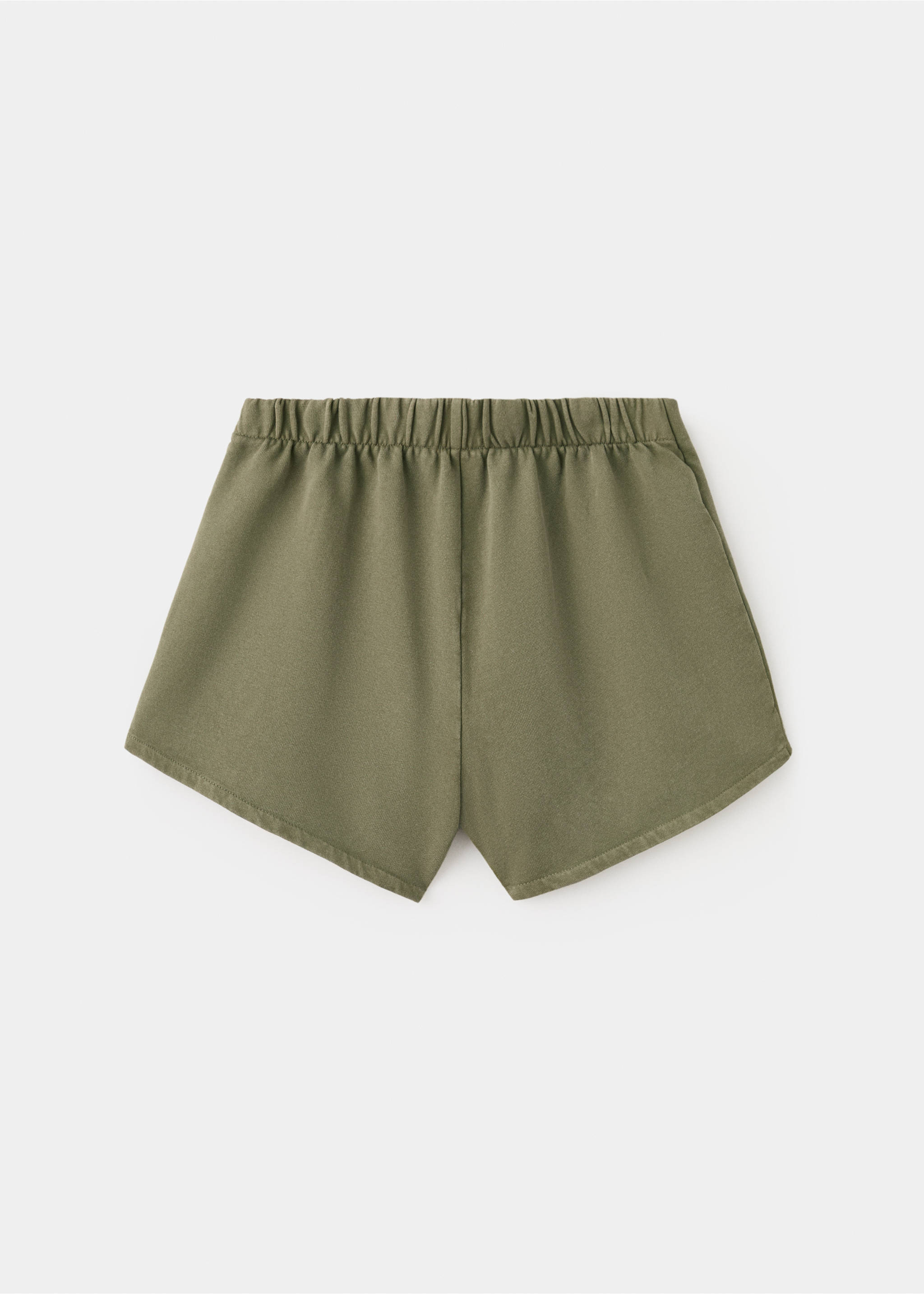 Cotton skort - Reverse of the article, Khaki. Ref: 27097925-00.