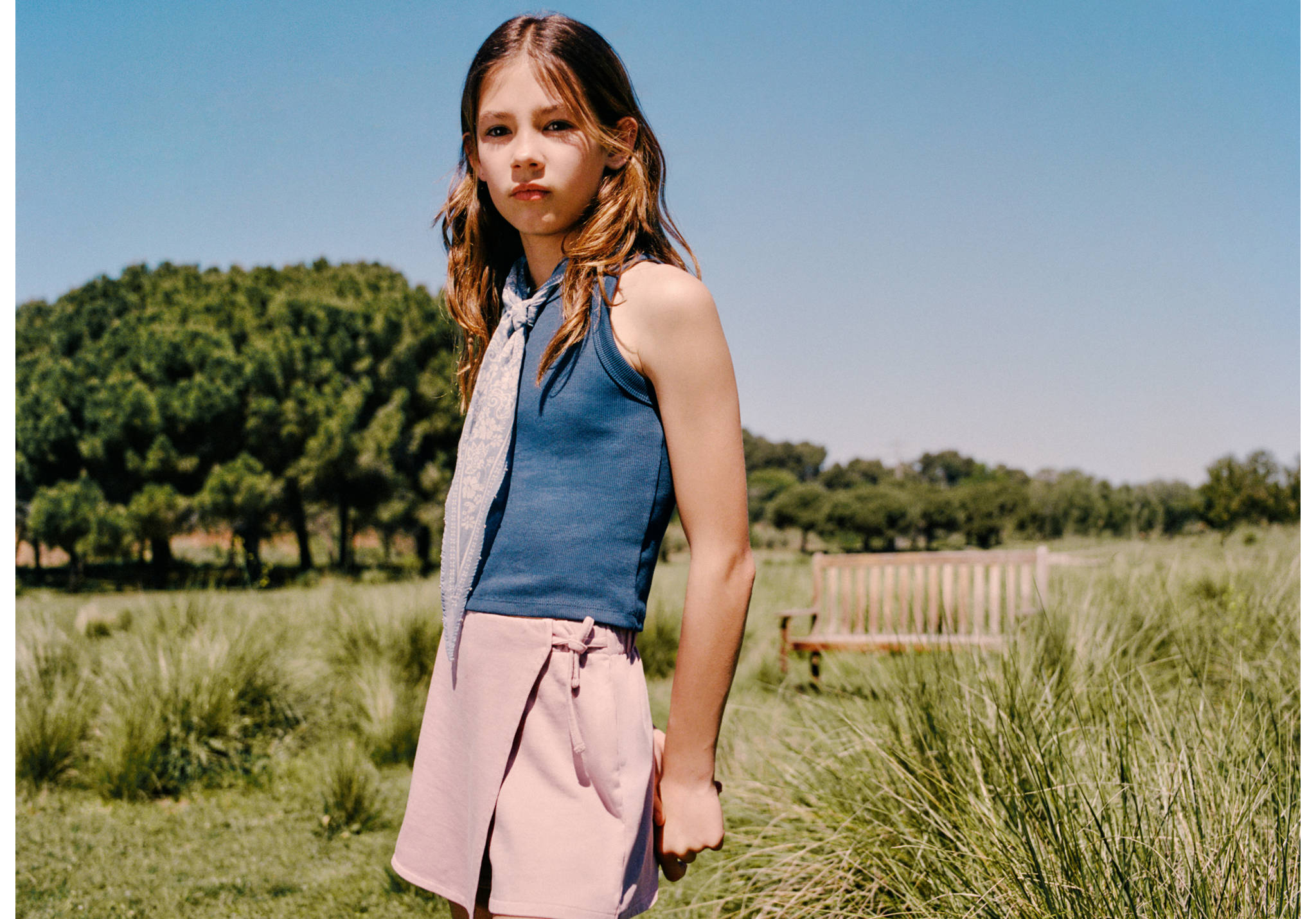 Cotton skort - Panoramic plane