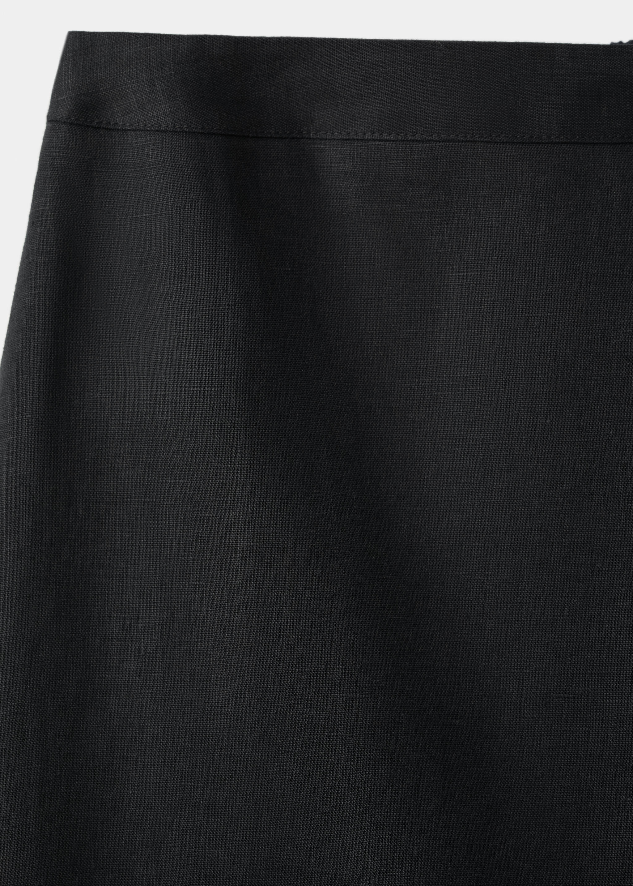 Linen midi skirt - Details of the article 0