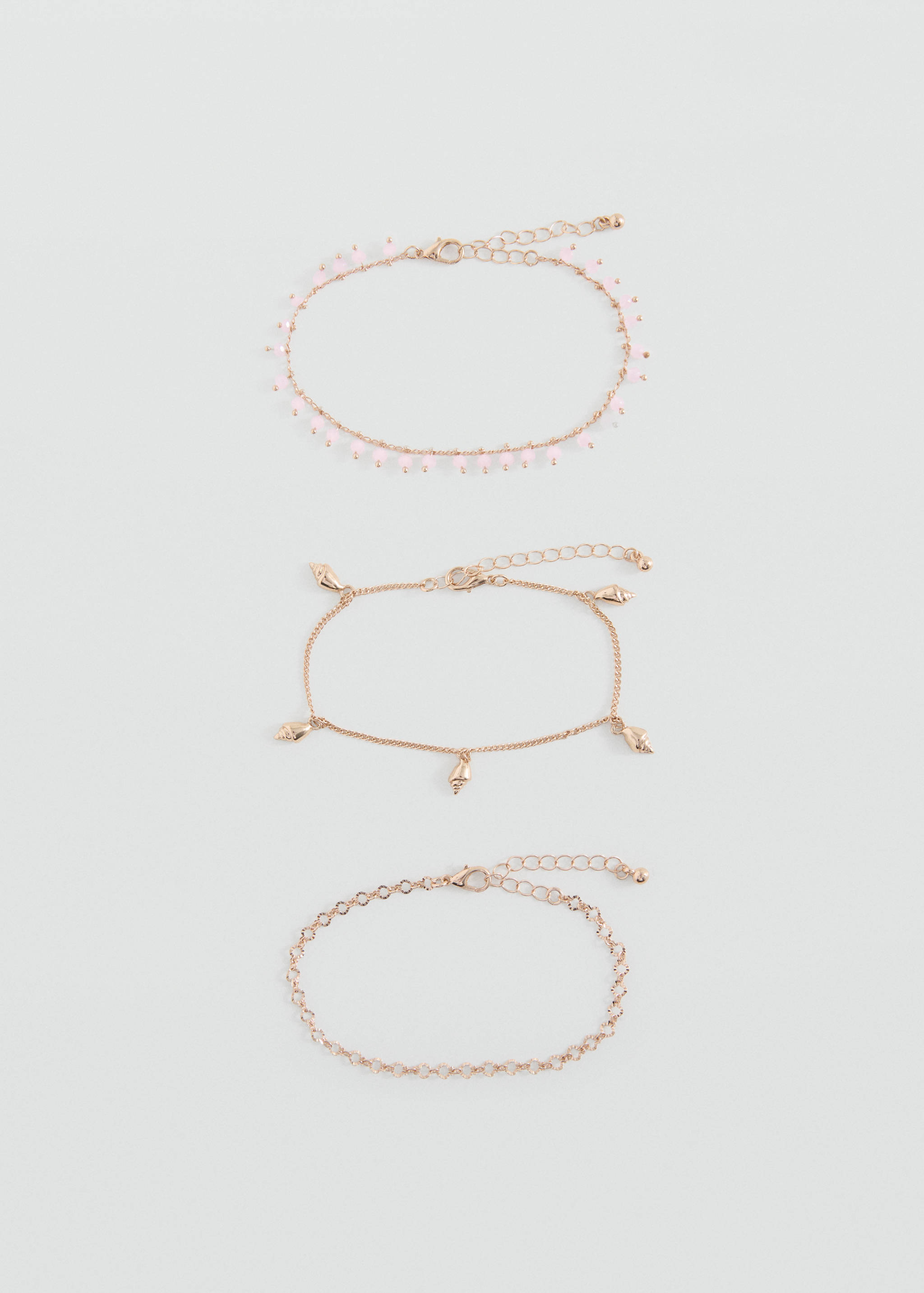 Lot 3 bracelets de cheville - Article sans modèle