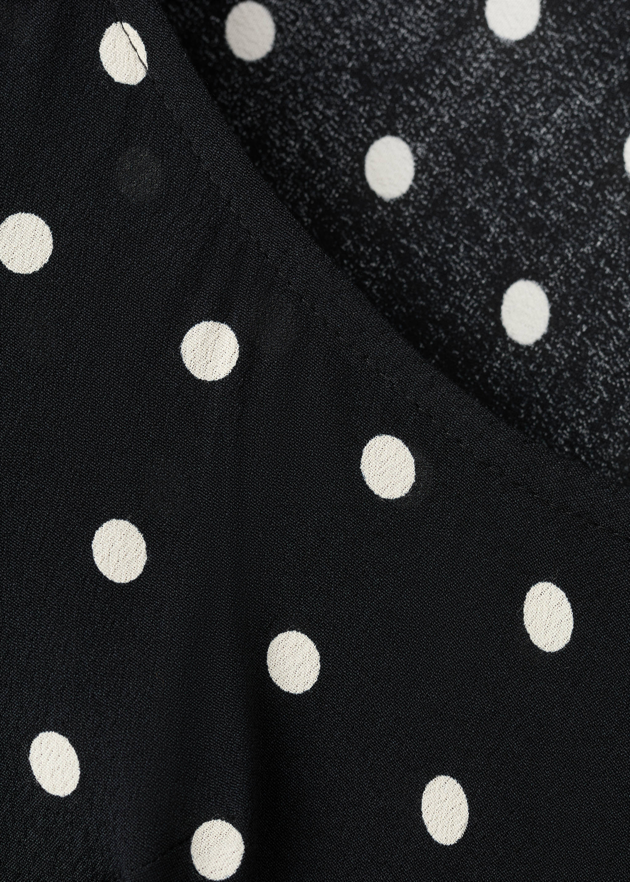 Long sleeve polka dot dress - Details of the article 8