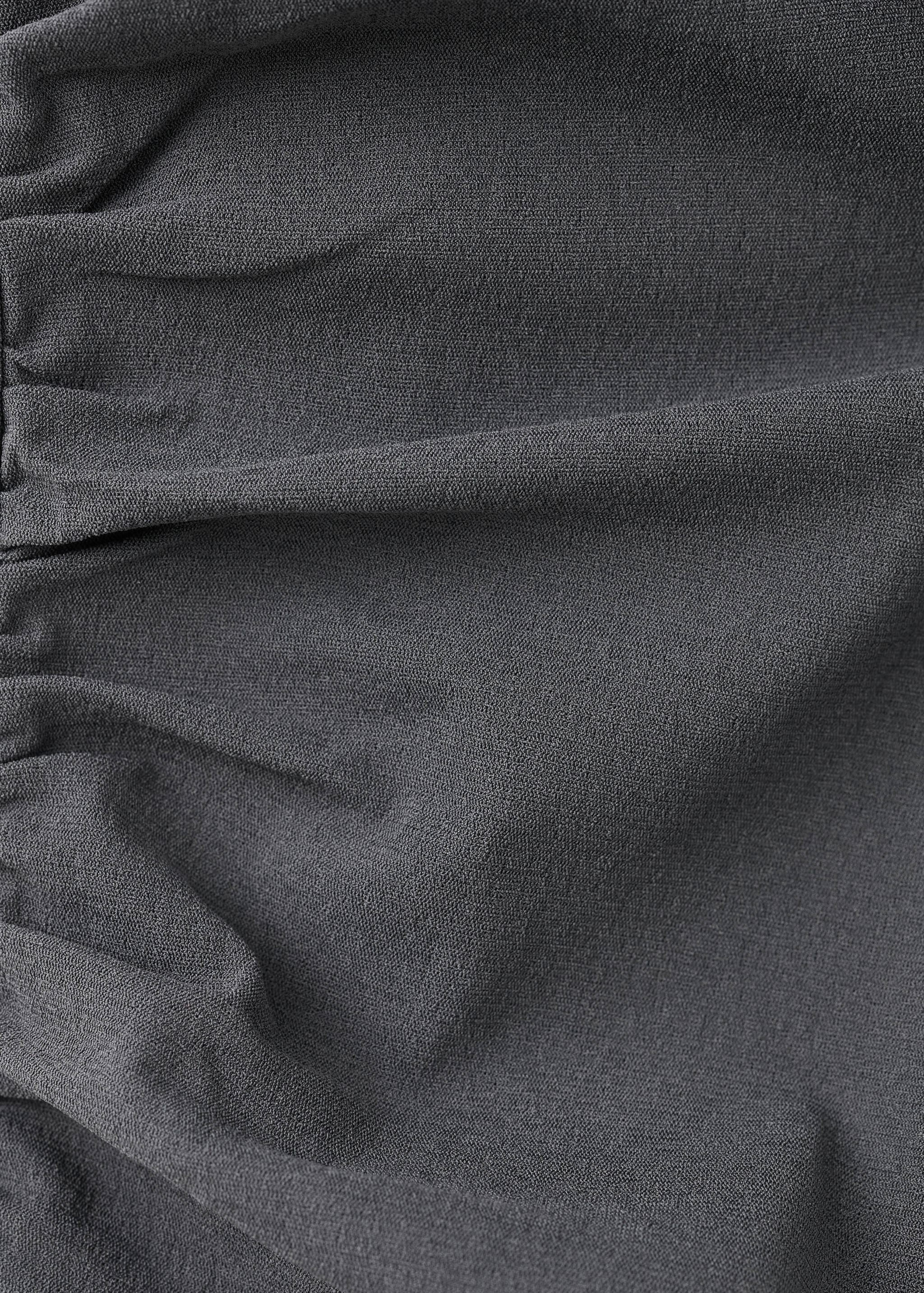 Short ruched dress with ruffled hem - Details of the article 8