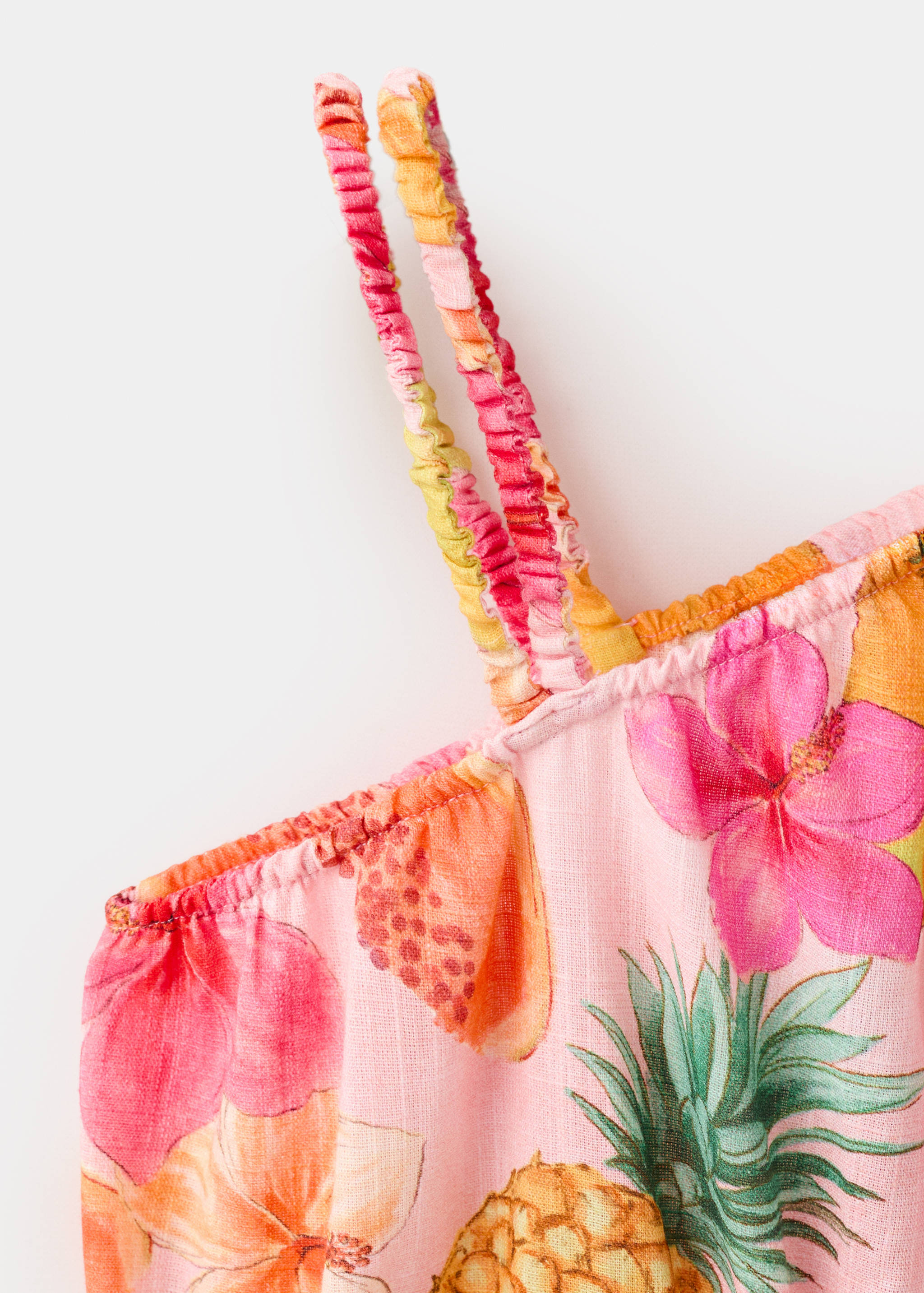 Asymmetric tropical print jumpsuit - Details of the article 8