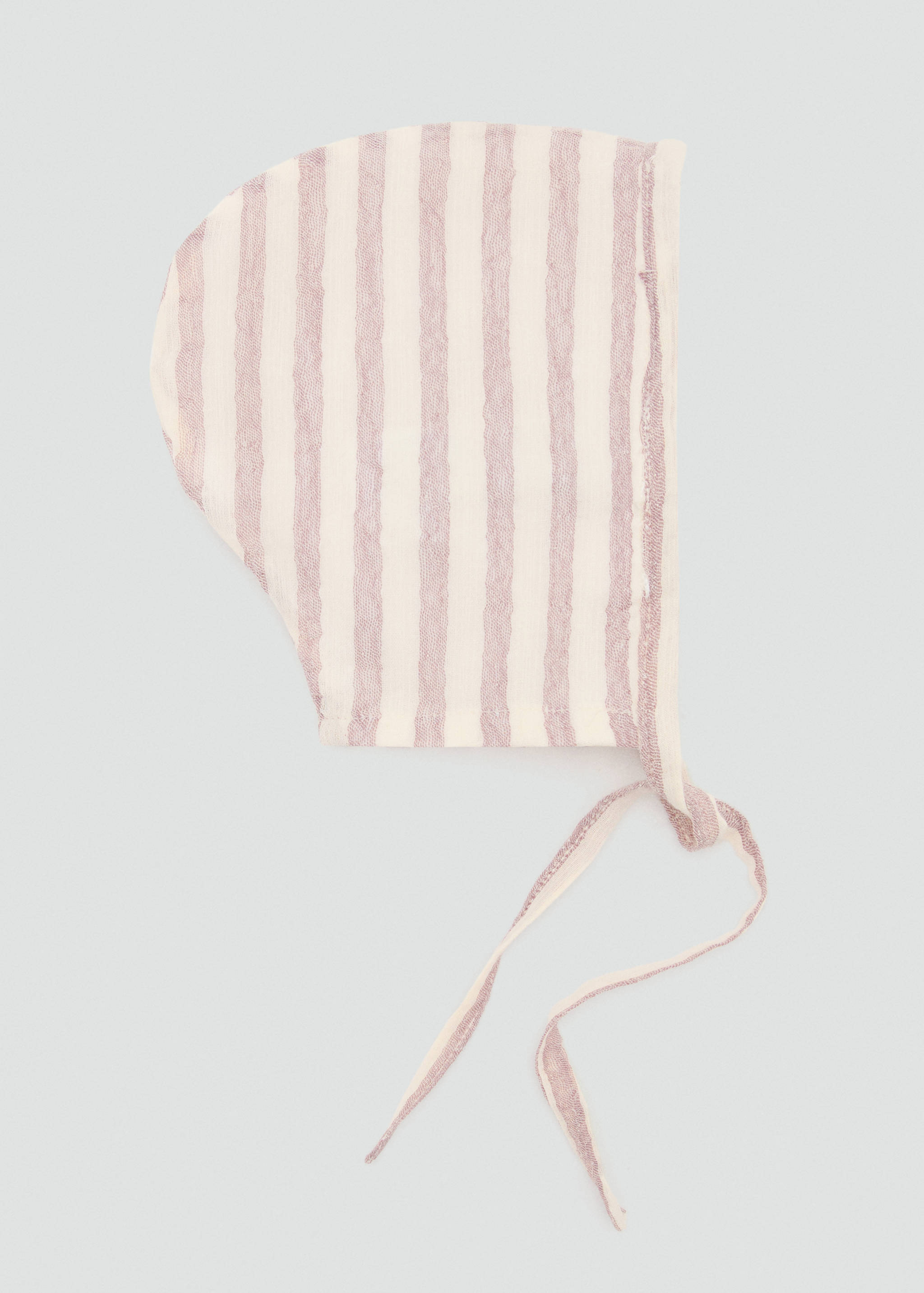 Striped 100% cotton beanie - Article without model