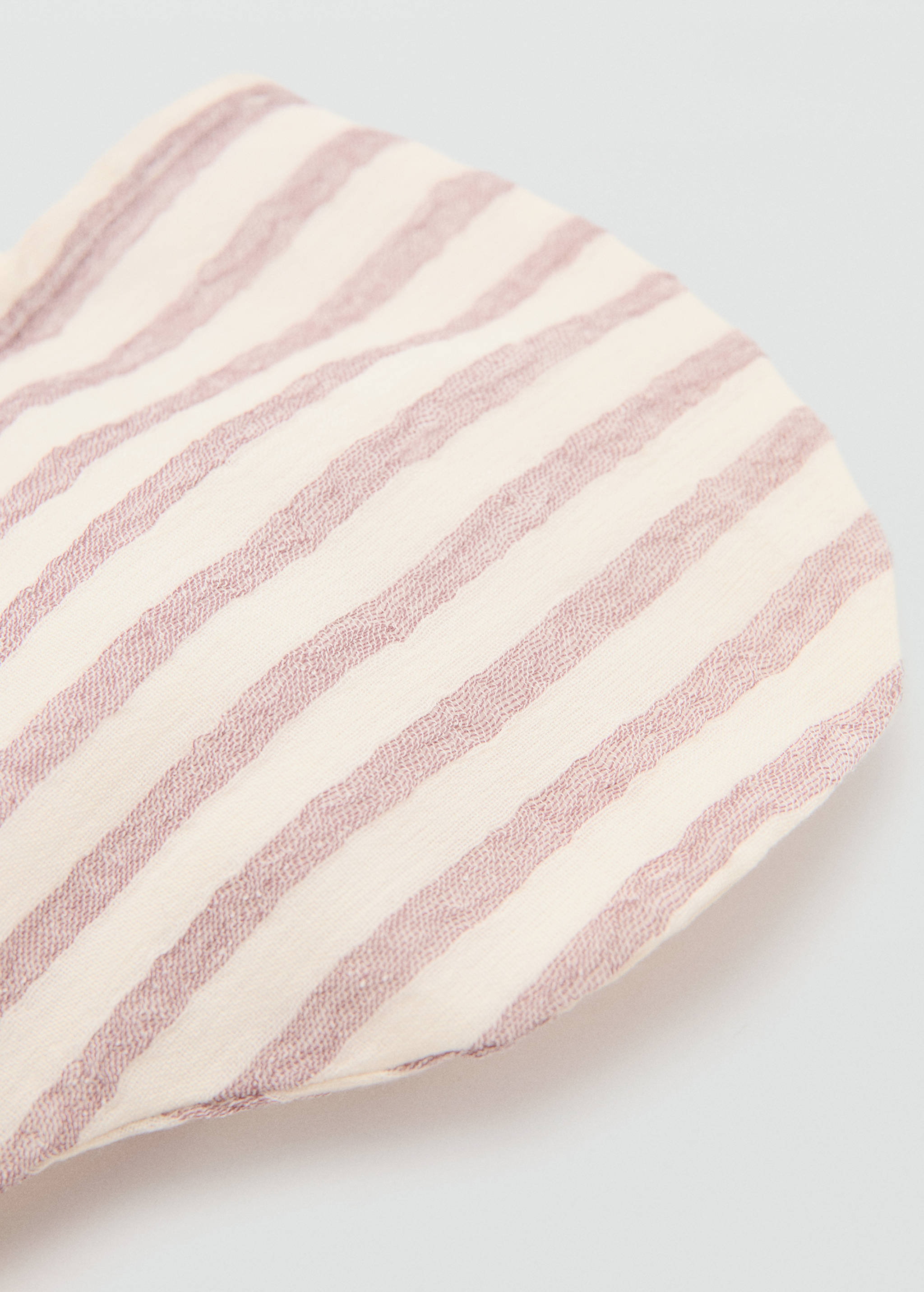 Striped 100% cotton beanie - Medium plane