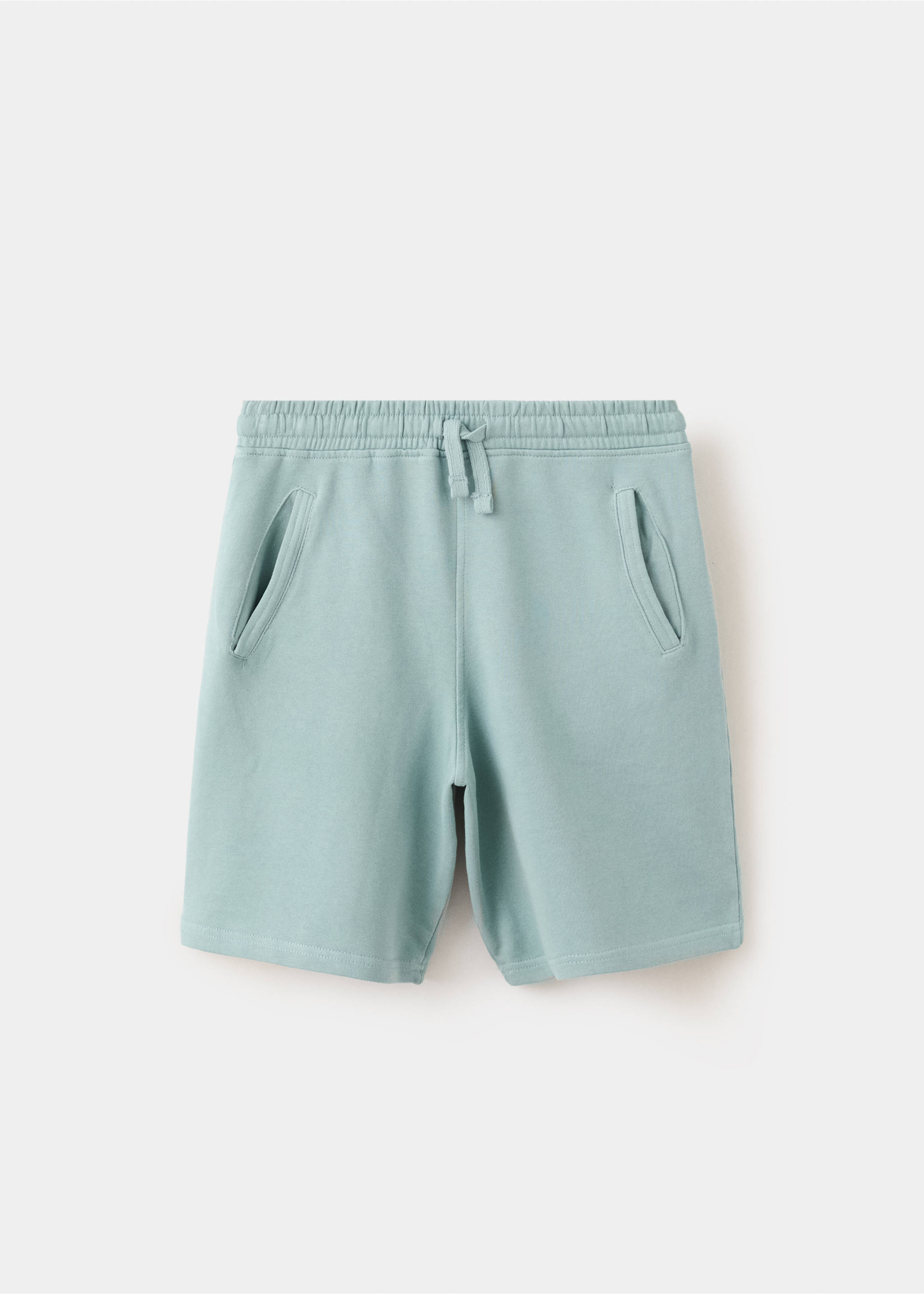 Cotton Bermuda shorts - Article without model, Turquoise. Ref: 27098267-00.