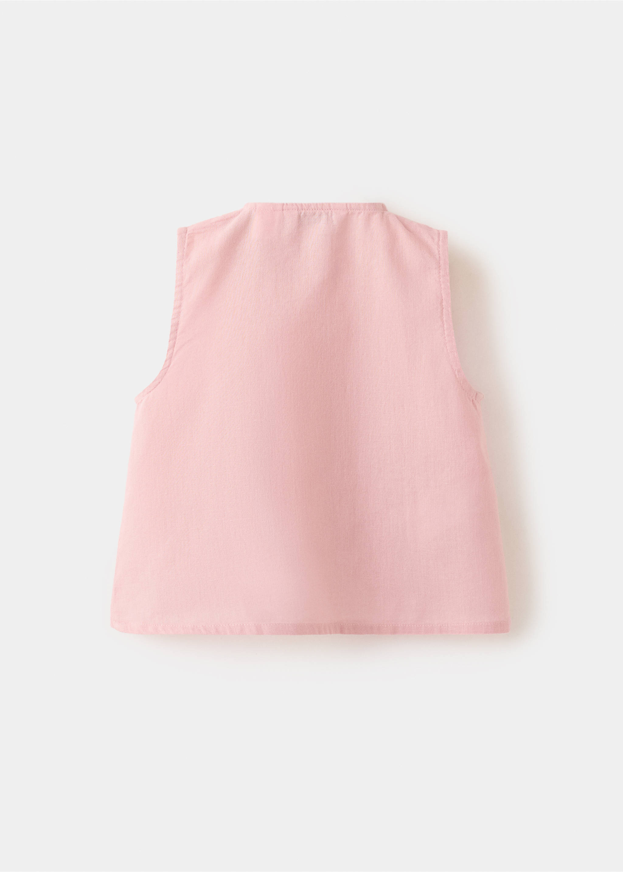 Blusa detalles bordados - Reverso del artículo, Rosa. Ref: 27098268-00.