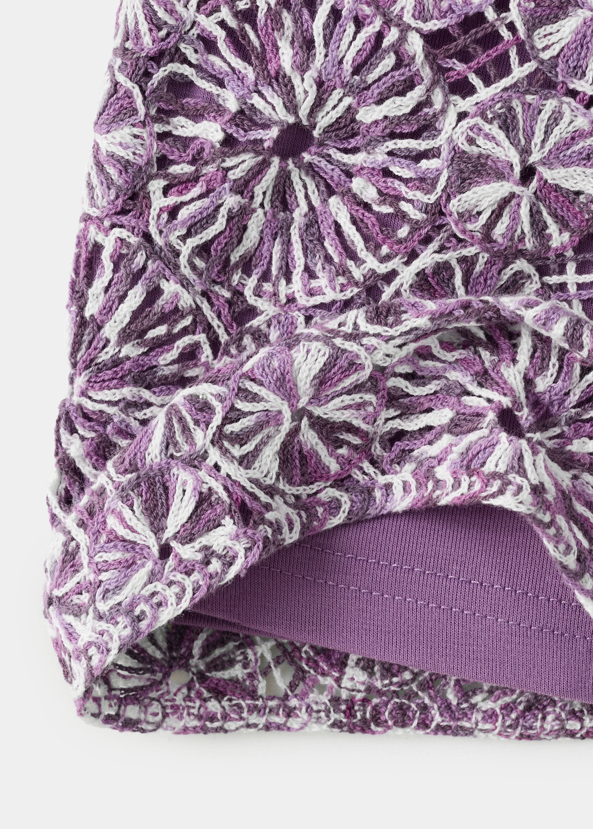 شورت كروشيه بالورود - تفاصيل المنتج 0