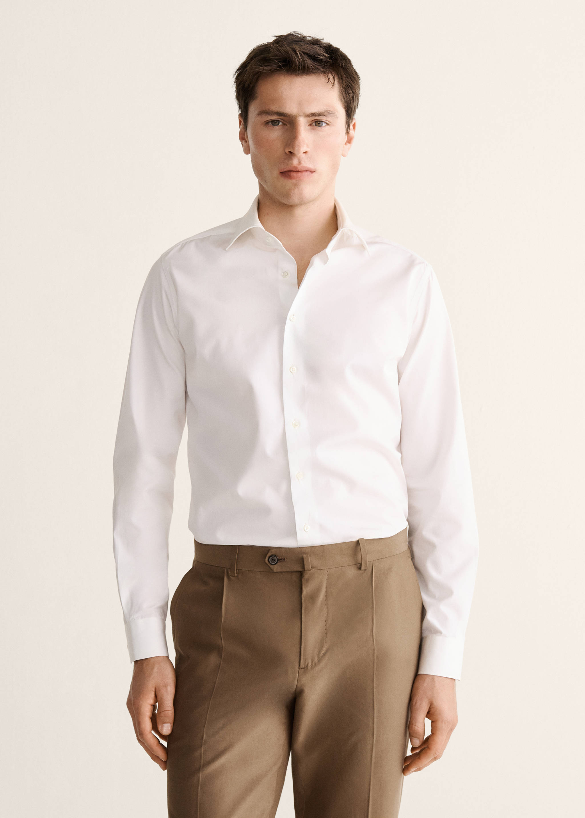 100% cotton slim fit shirt - Medium plane