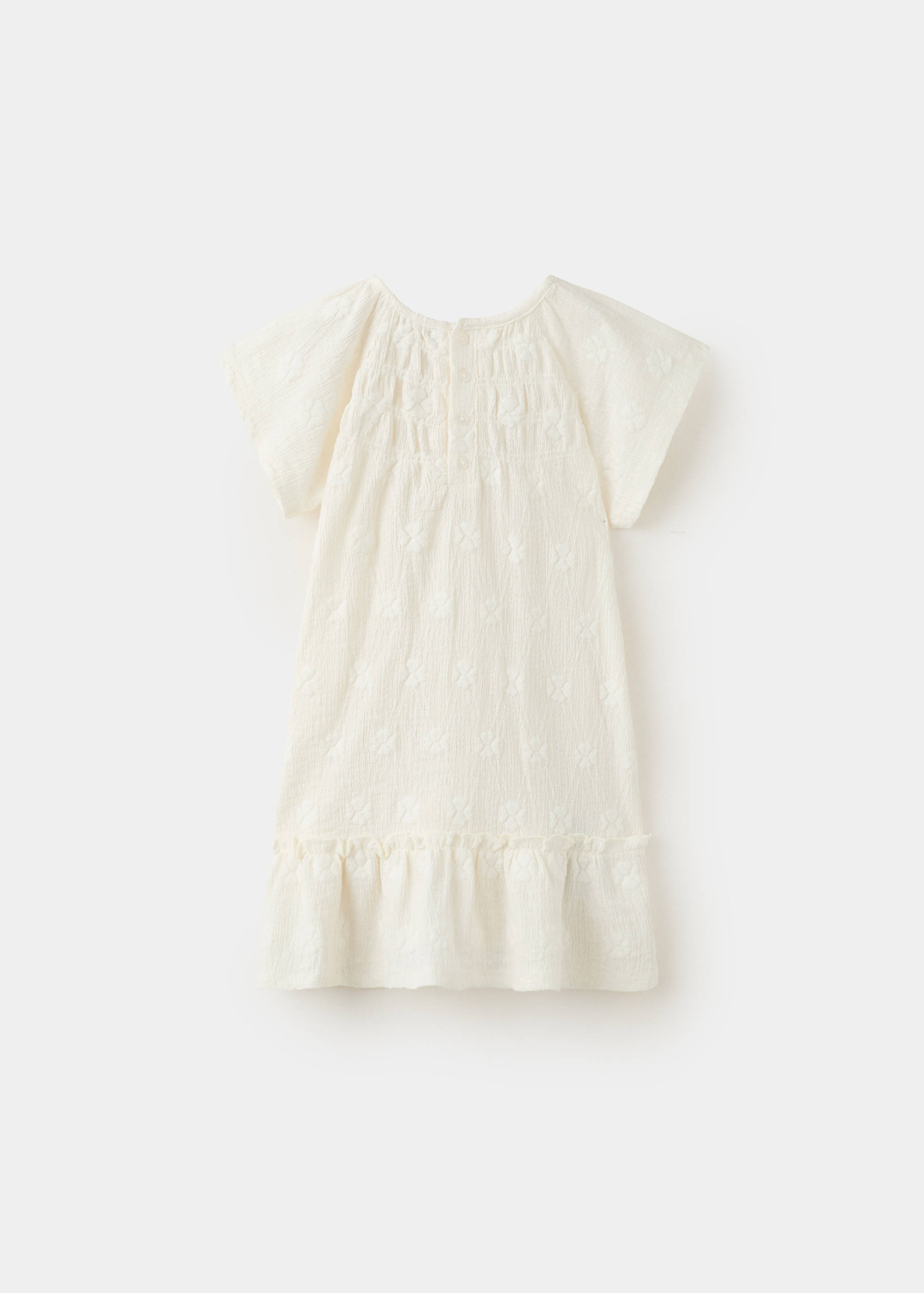 Flowy dress with embroidered details - Reverse of the article